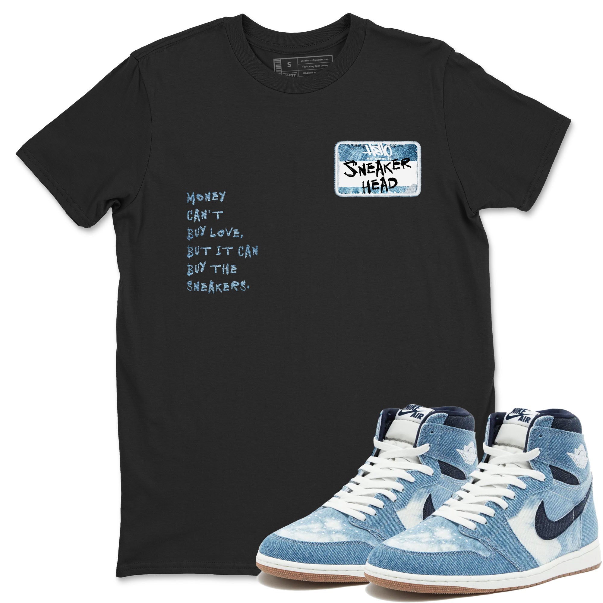 snkmatch Badge snkmatch Tees - Air Jordan 1 Denim 2024