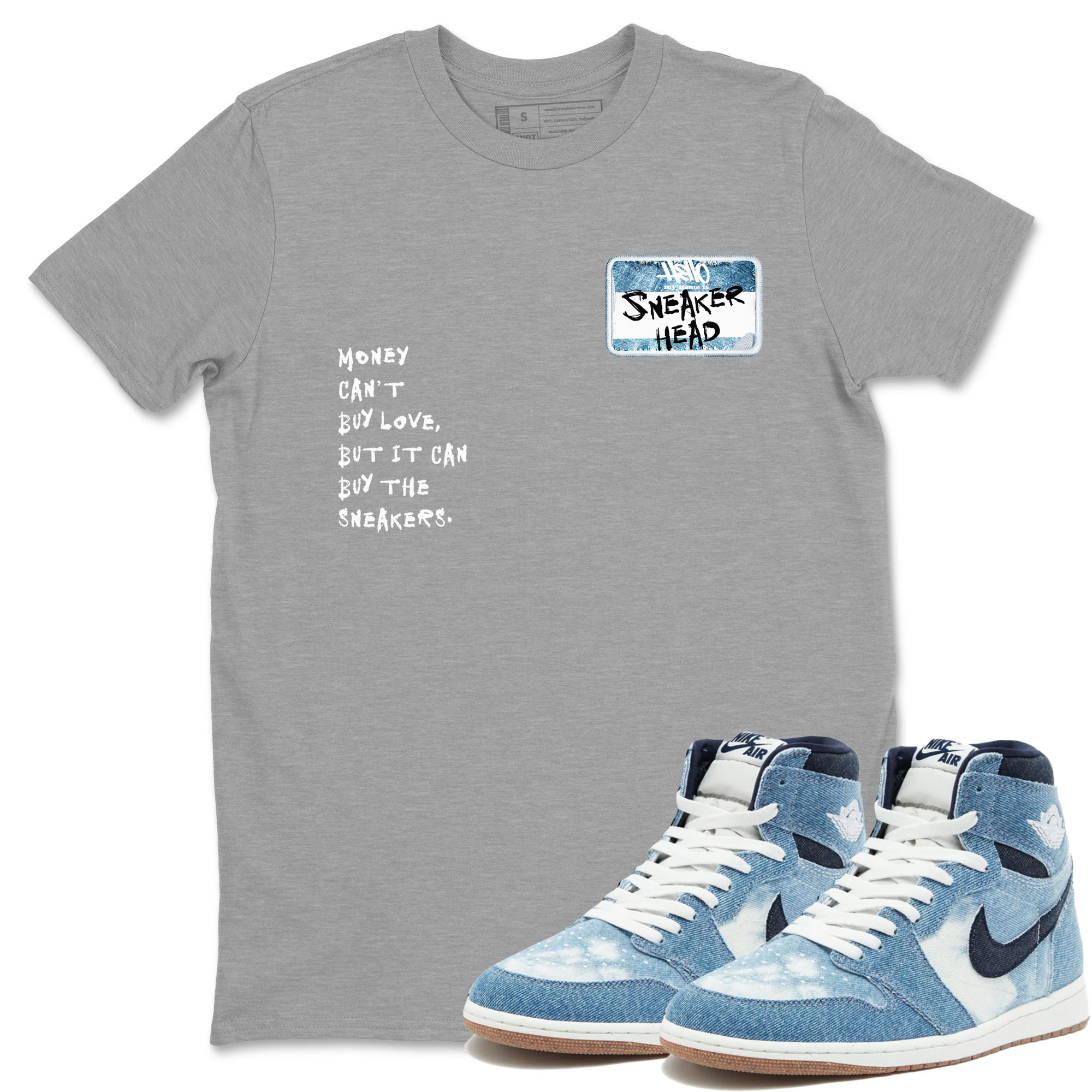 snkmatch Badge snkmatch Tees - Air Jordan 1 Denim 2024