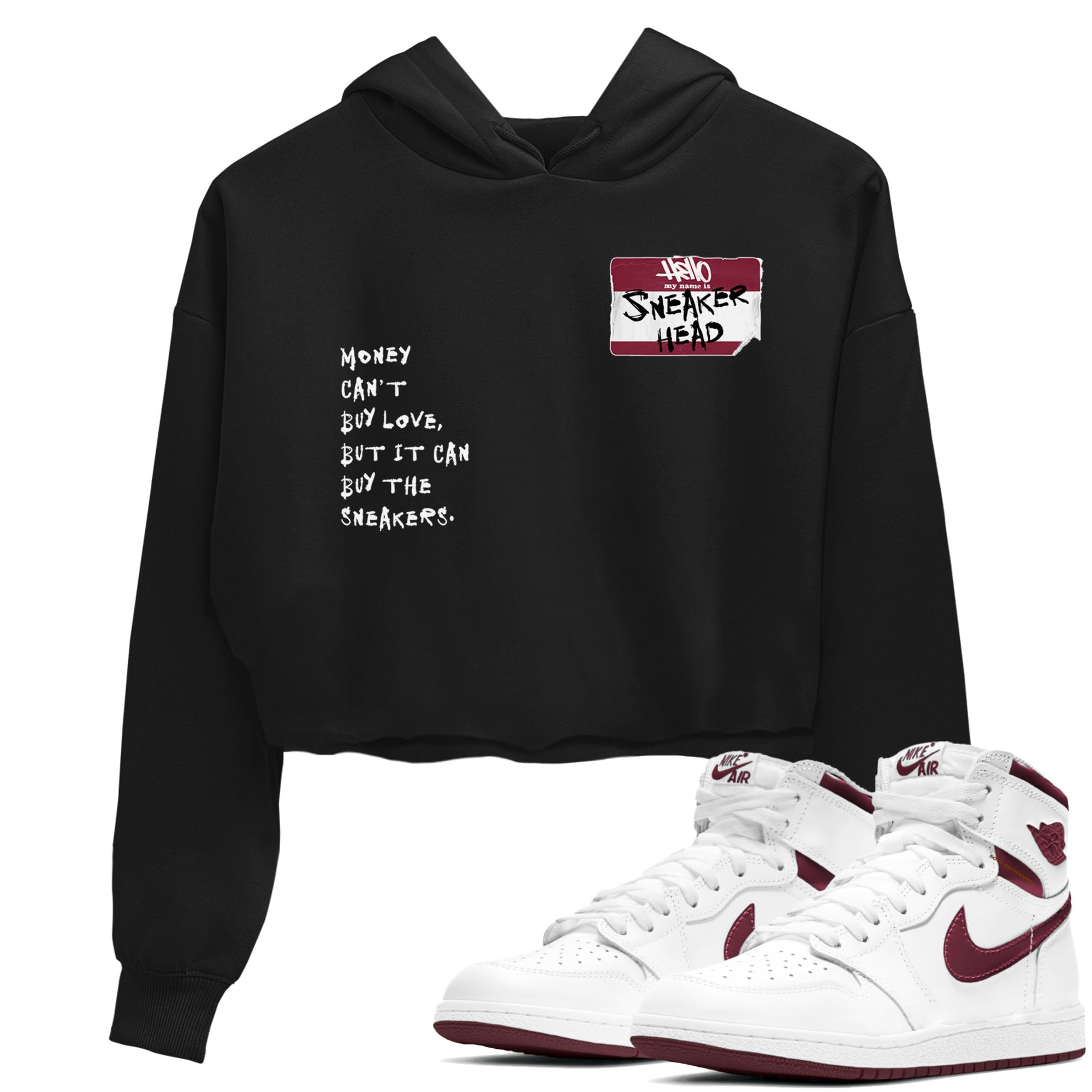 snkmatch Badge snkmatch Women's Top - Air Jordan 1 Metallic Burgundy