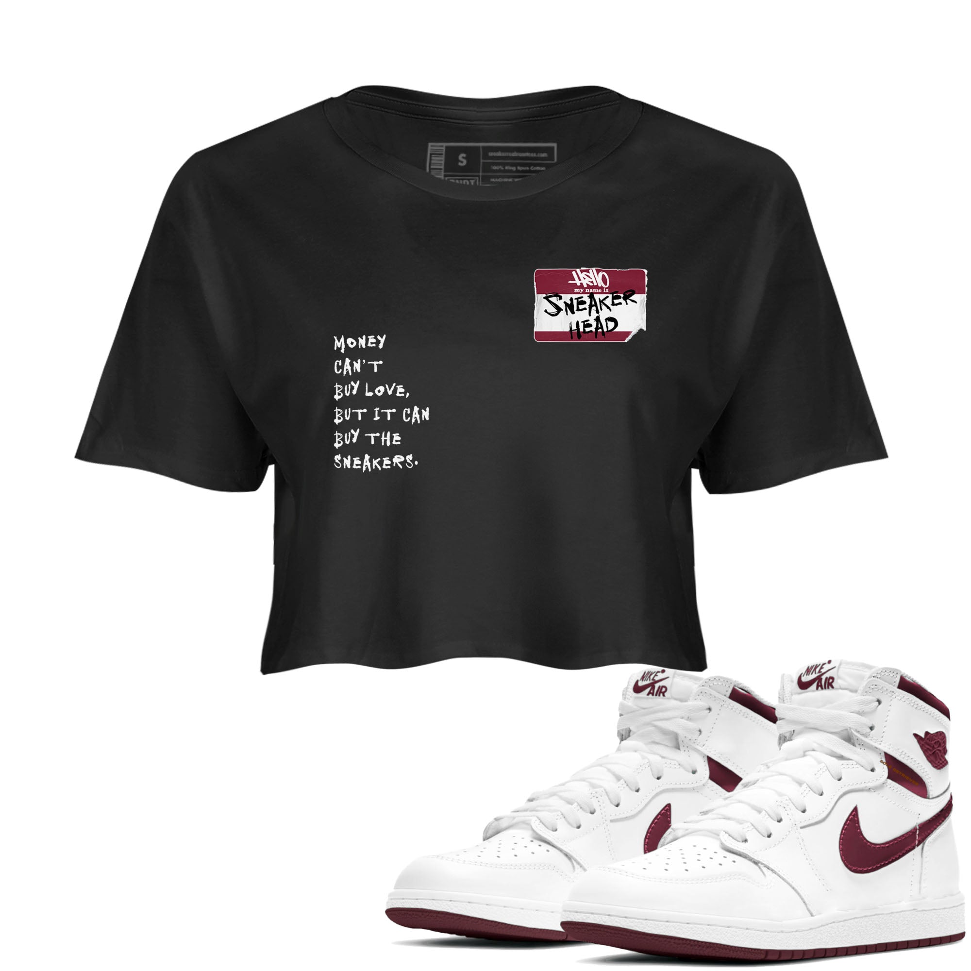 snkmatch Badge snkmatch Women's Top - Air Jordan 1 Metallic Burgundy