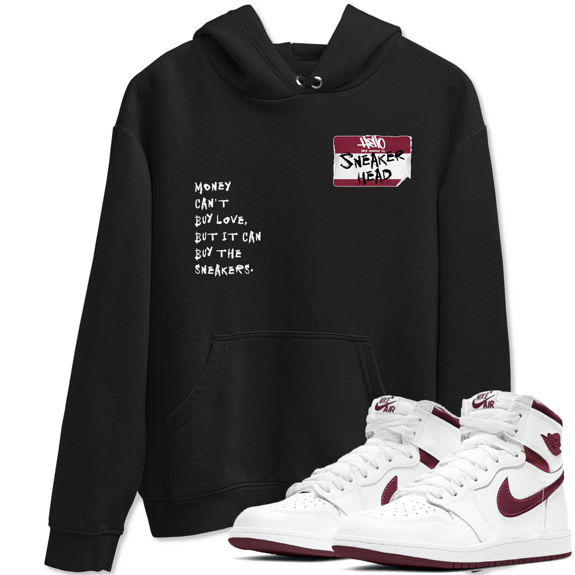 snkmatch Badge snkmatch Tees - Air Jordan 1 Metallic Burgundy