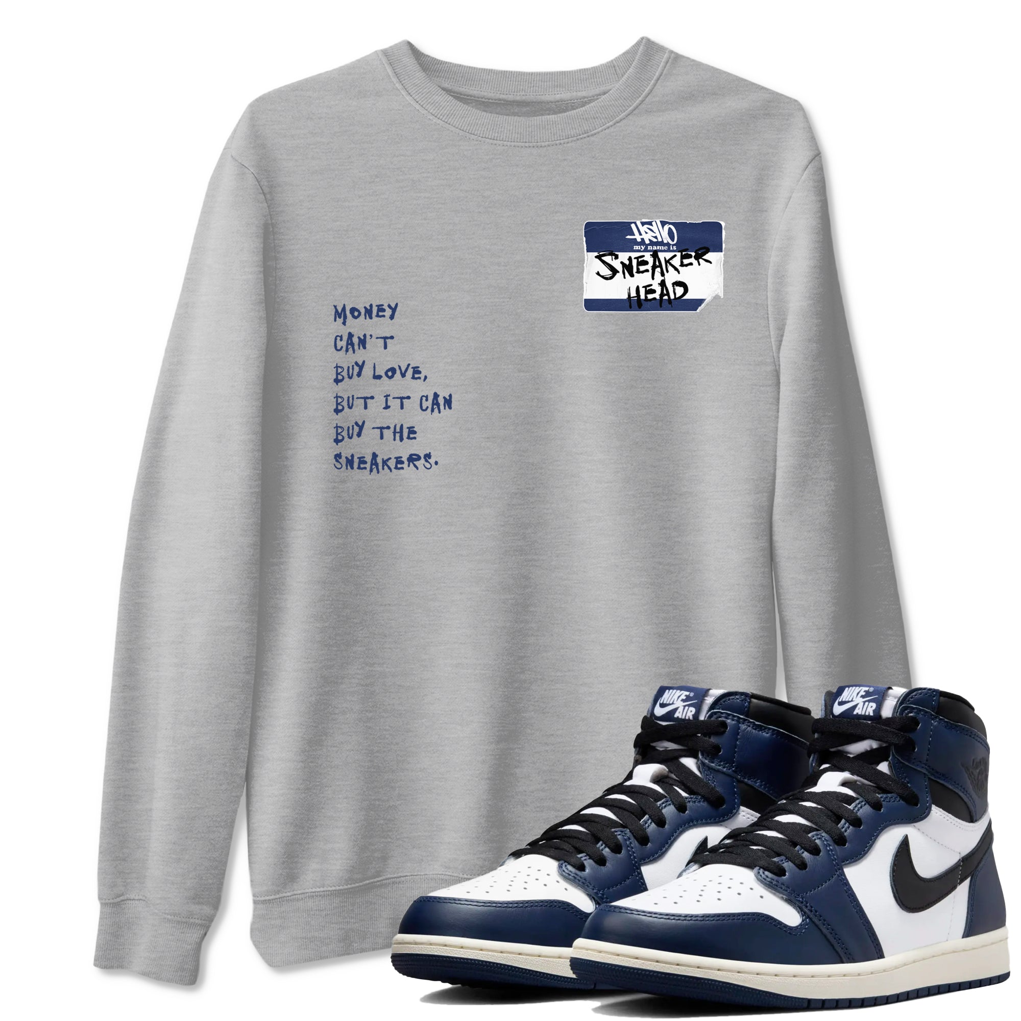 snkmatch Badge snkmatch Tees - Air Jordan 1 Midnight Navy