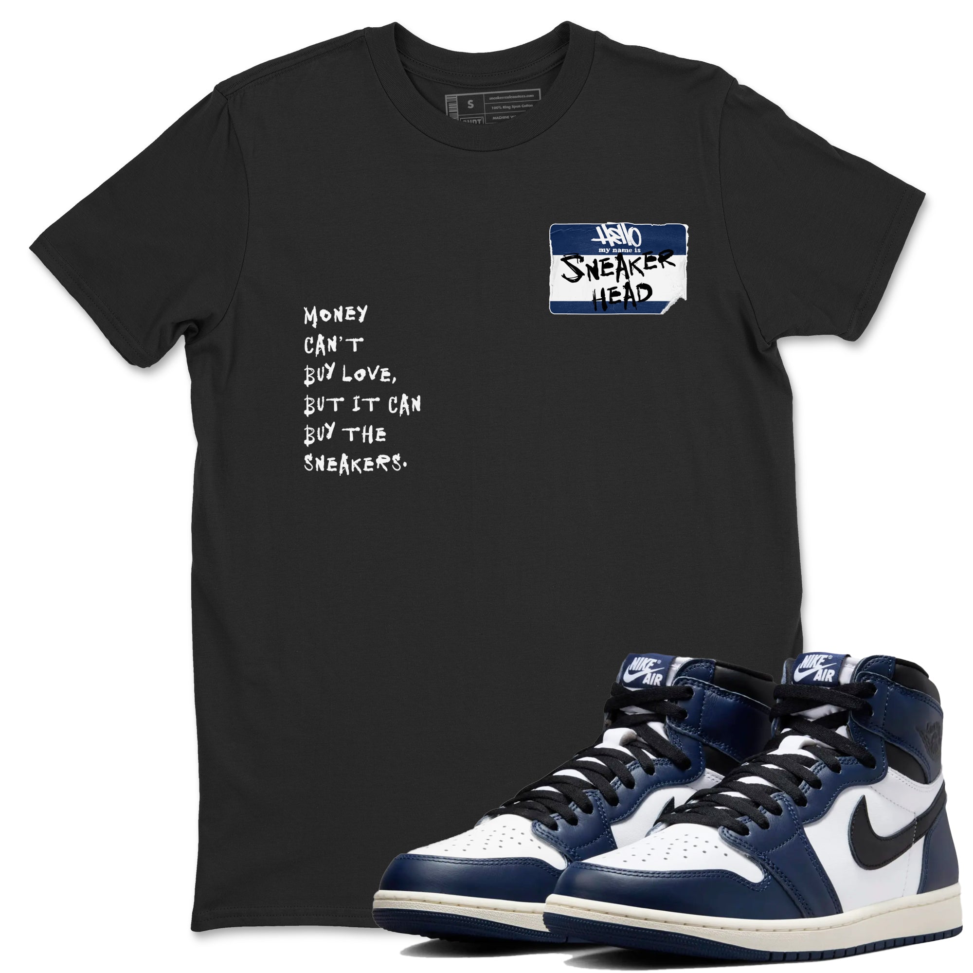 snkmatch Badge snkmatch Tees - Air Jordan 1 Midnight Navy