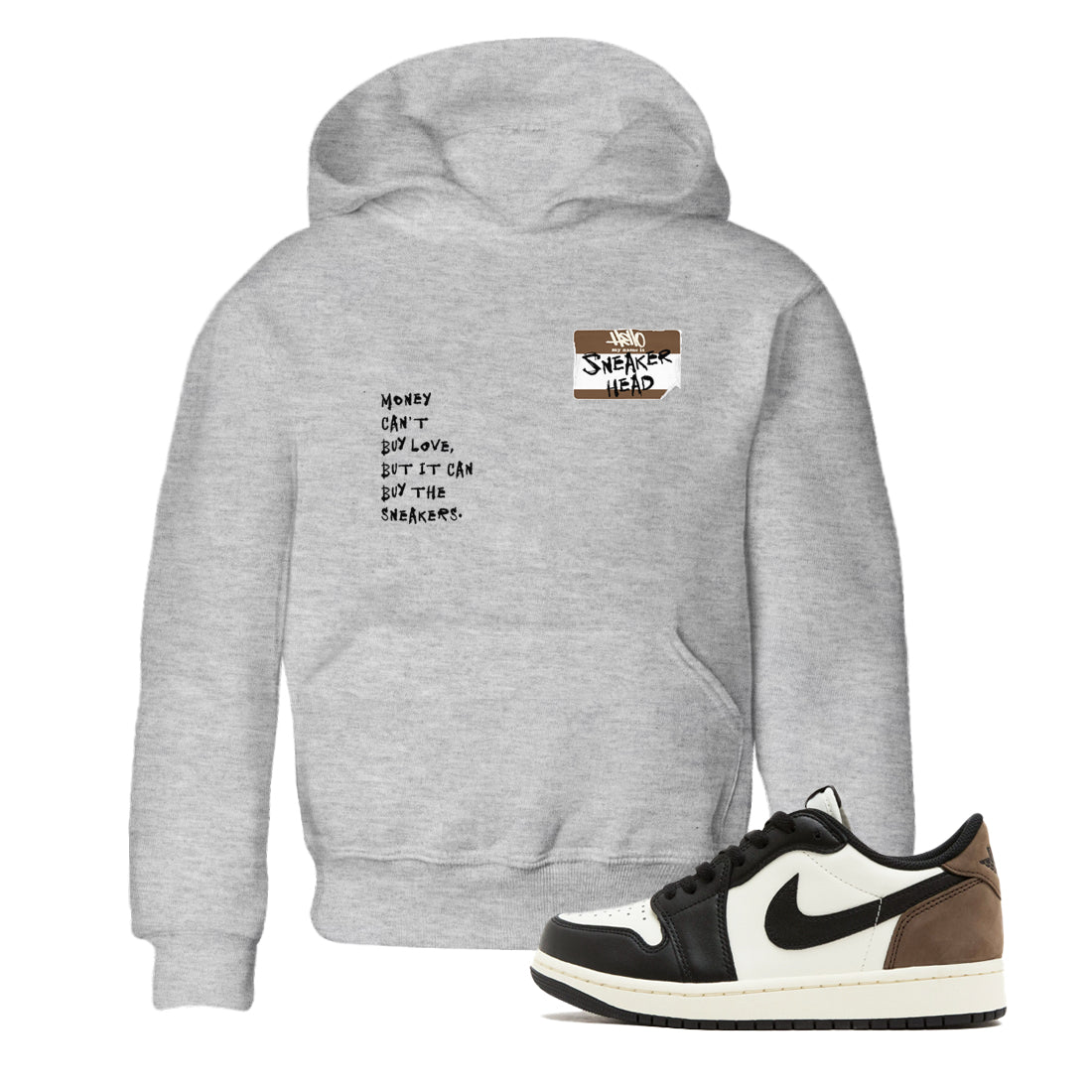 snkmatch Badge snkmatch Tees Kids - Air Jordan 1 Mocha