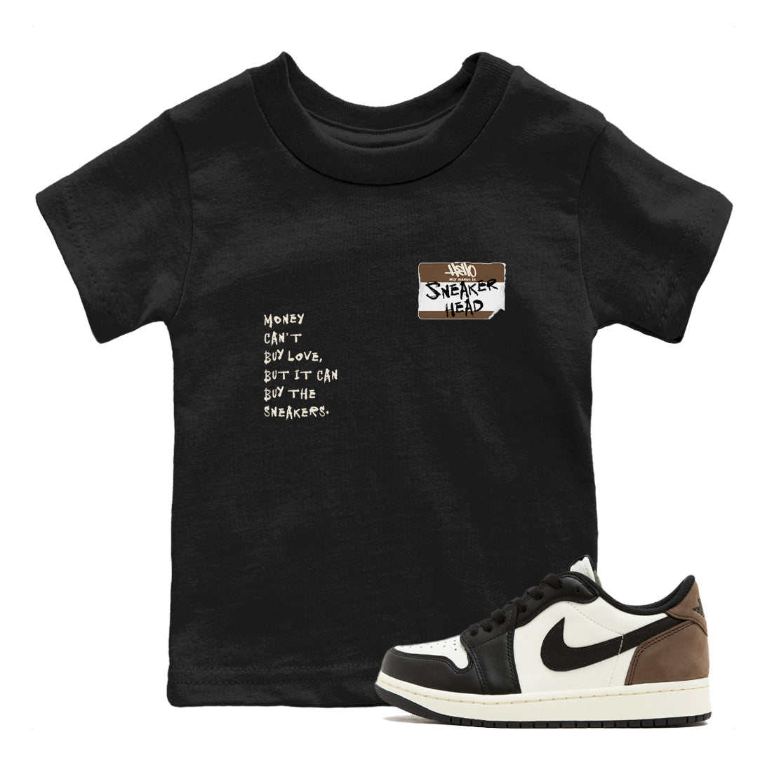 snkmatch Badge snkmatch Tees Kids - Air Jordan 1 Mocha
