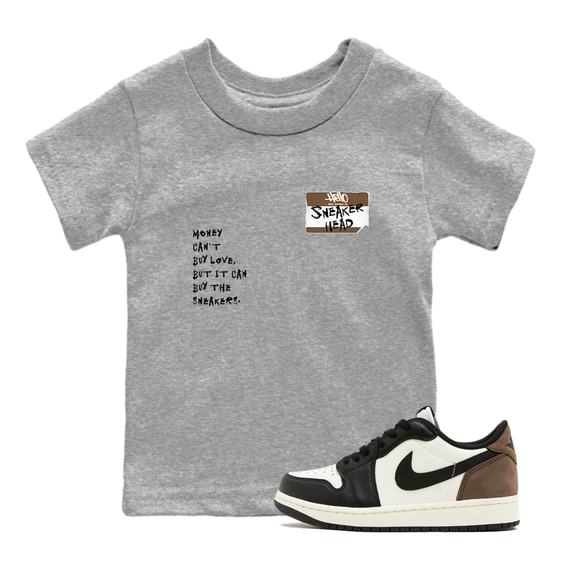 snkmatch Badge snkmatch Tees Kids - Air Jordan 1 Mocha