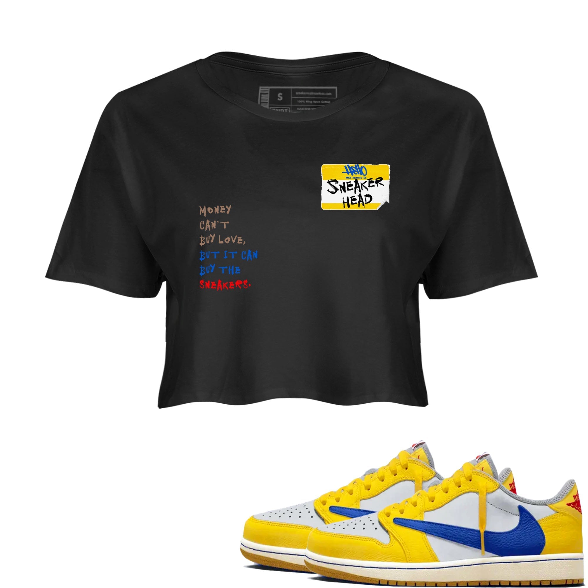 snkmatch Badge snkmatch Women's Top - Air Jordan 1 Travis Scott Canary