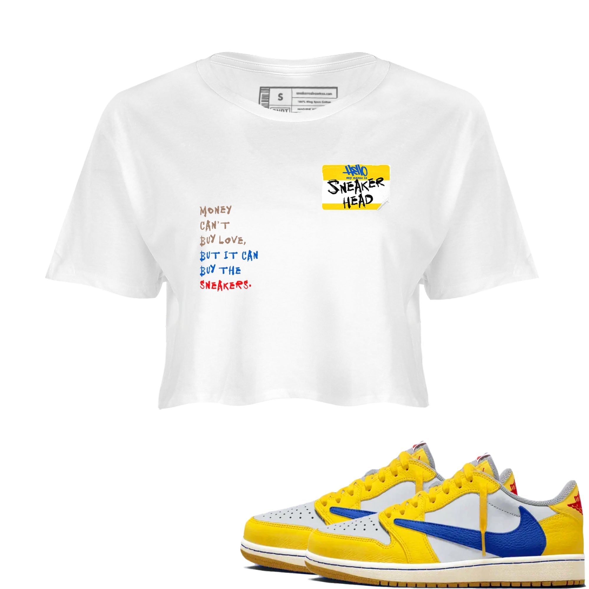 snkmatch Badge snkmatch Women's Top - Air Jordan 1 Travis Scott Canary