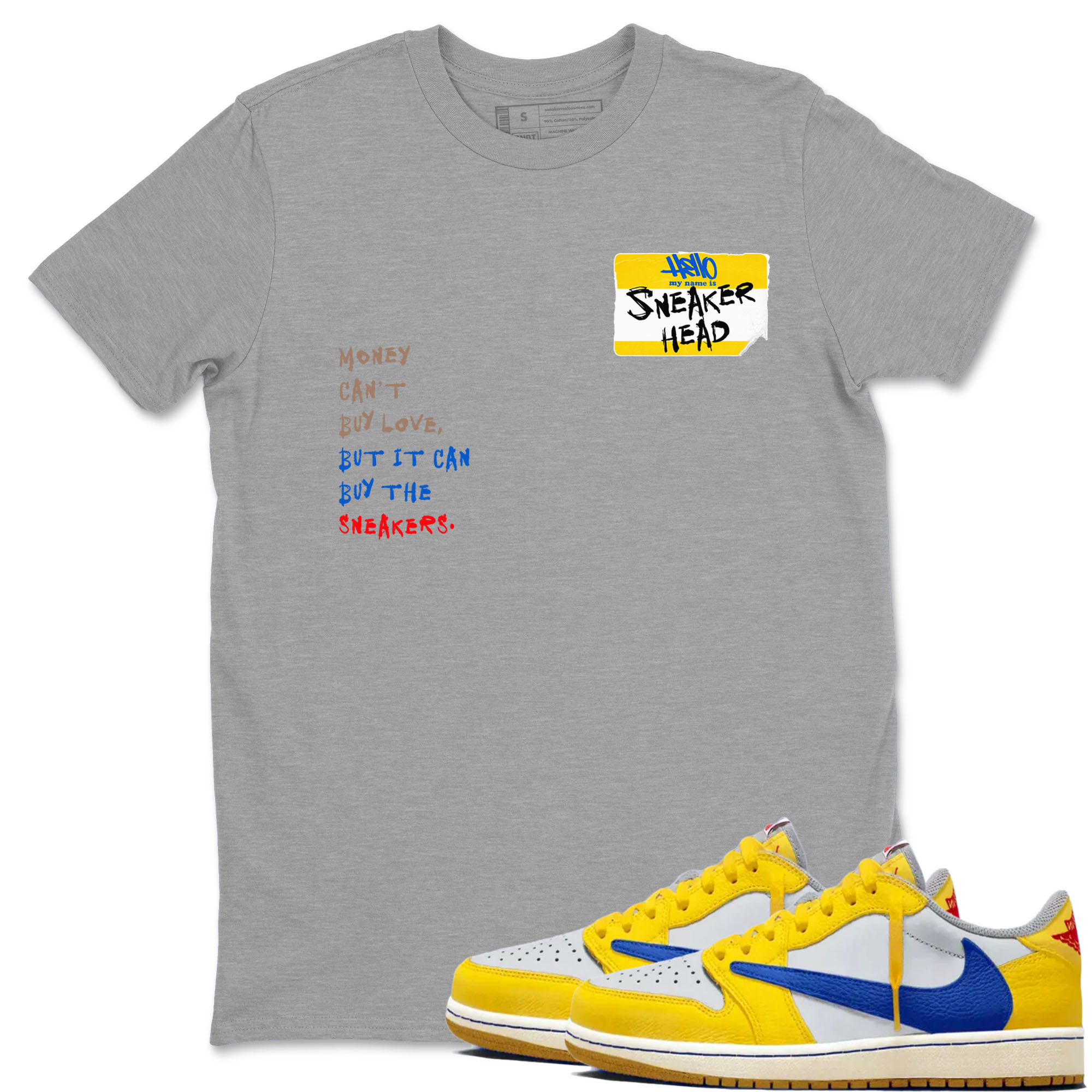 snkmatch Badge snkmatch Tees - Air Jordan 1 Travis Scott Canary