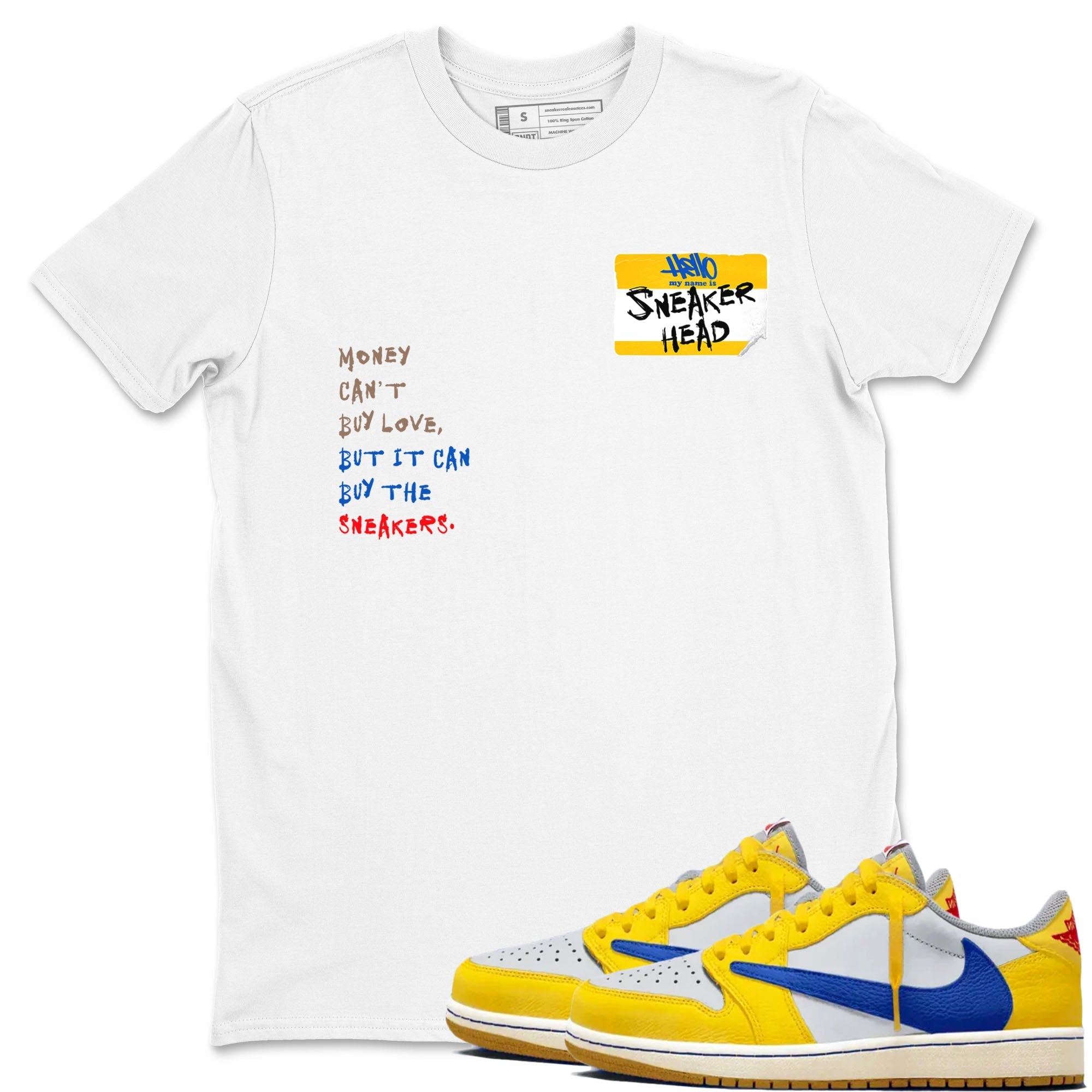 snkmatch Badge snkmatch Tees - Air Jordan 1 Travis Scott Canary