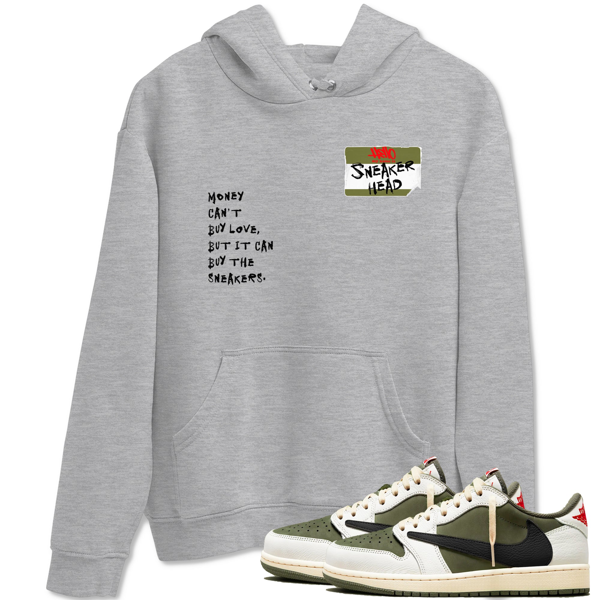 snkmatch Badge snkmatch Tees - Air Jordan 1 Travis Scott Medium Olive