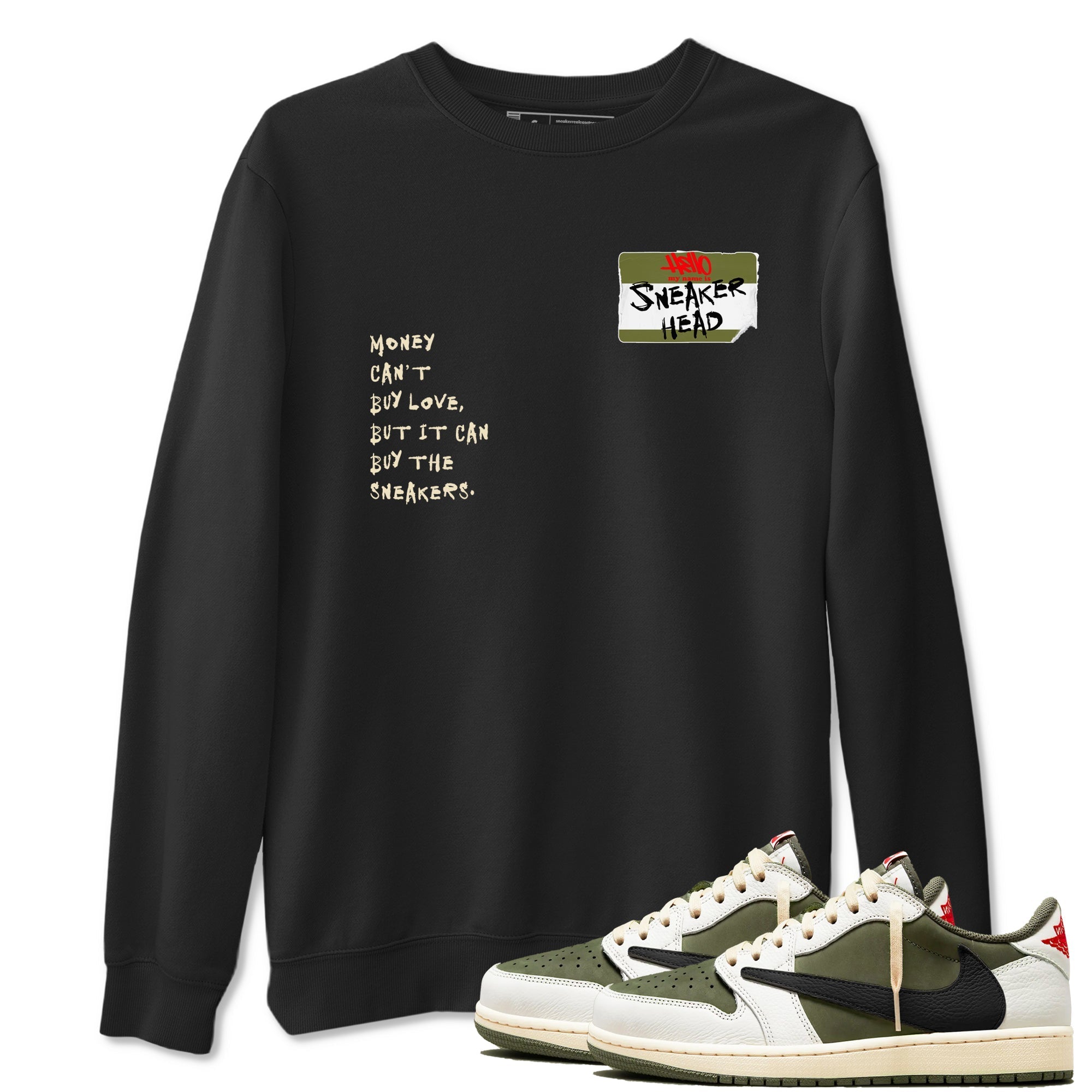 snkmatch Badge snkmatch Tees - Air Jordan 1 Travis Scott Medium Olive