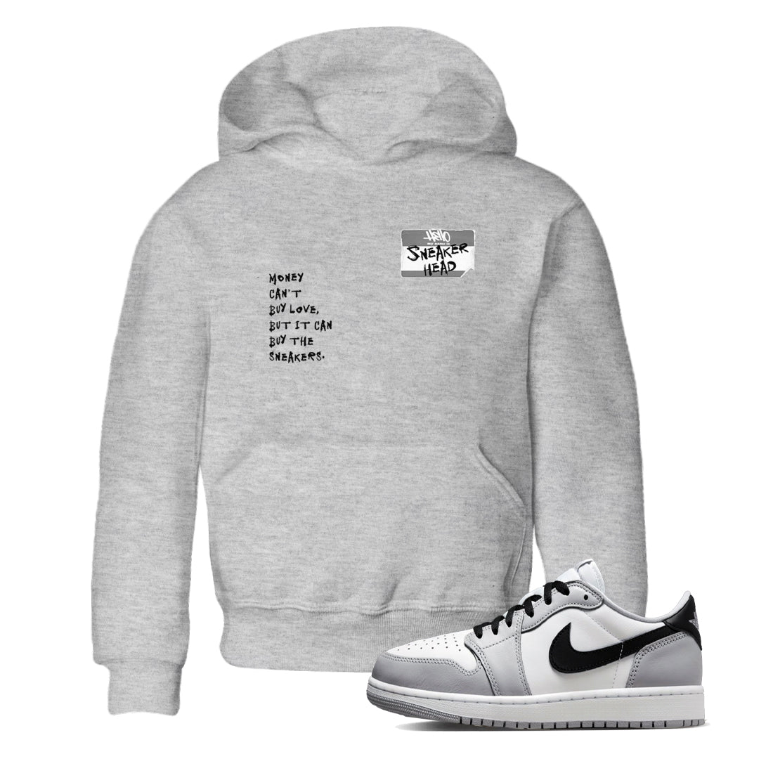 snkmatch Badge snkmatch Tees Kids - Air Jordan 1 Wolf Grey