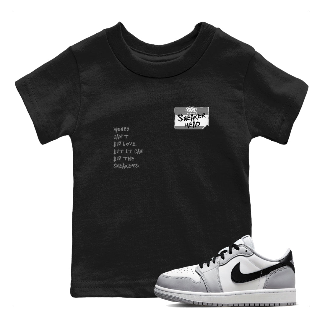 snkmatch Badge snkmatch Tees Kids - Air Jordan 1 Wolf Grey