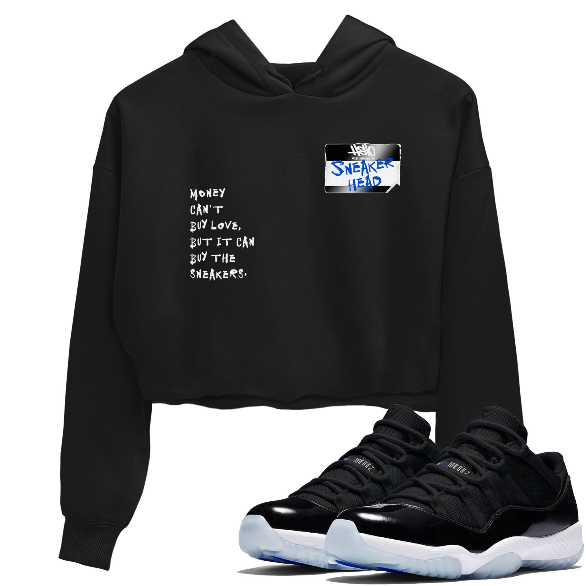 snkmatch Badge snkmatch Women's Top - Air Jordan 11 Black and Varsity Royal