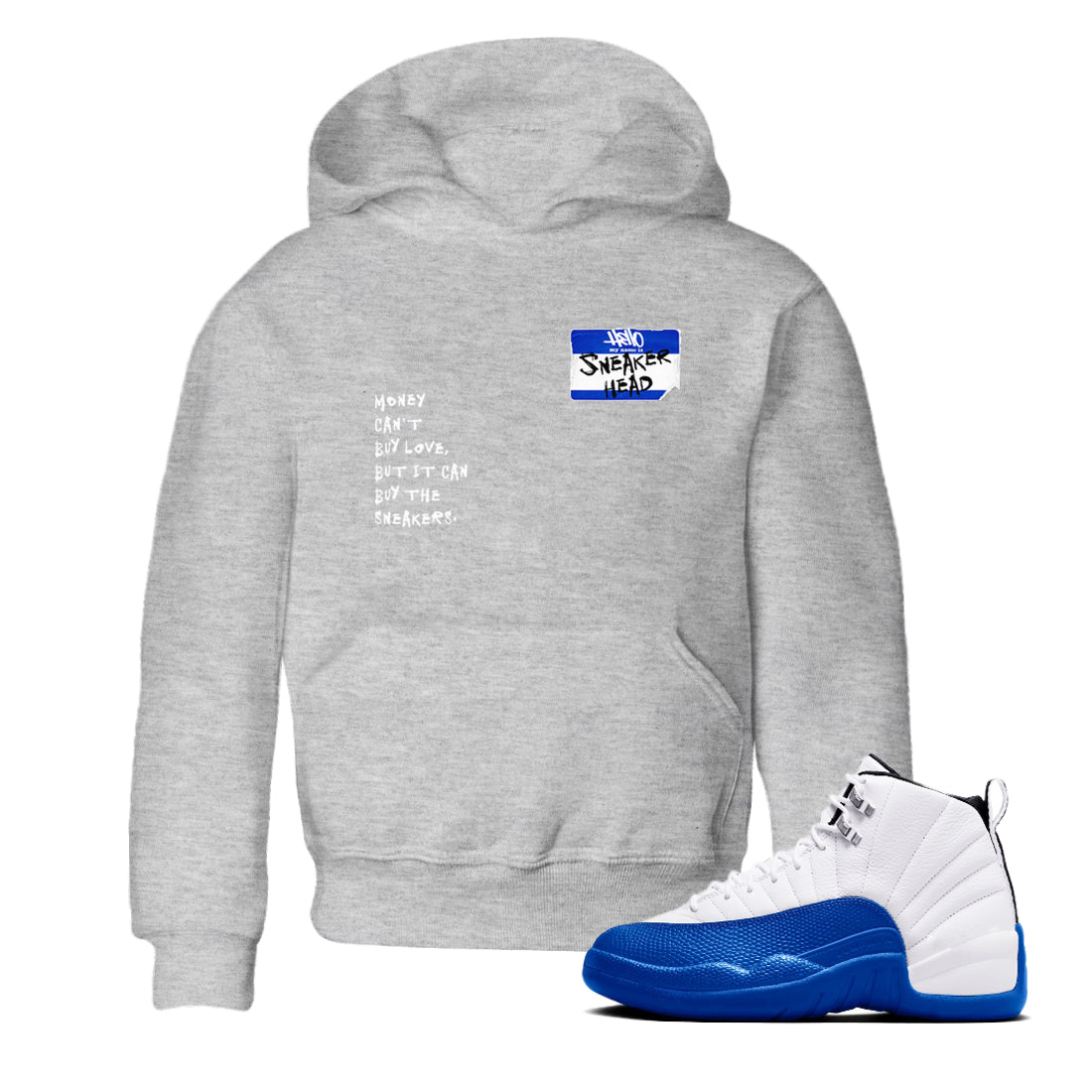 snkmatch Badge snkmatch Tees Kids - Air Jordan 12 Blueberry