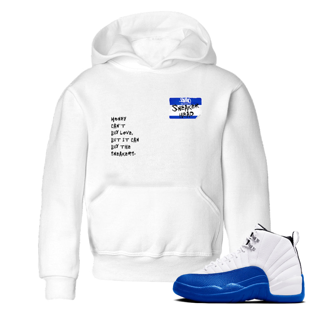 snkmatch Badge snkmatch Tees Kids - Air Jordan 12 Blueberry
