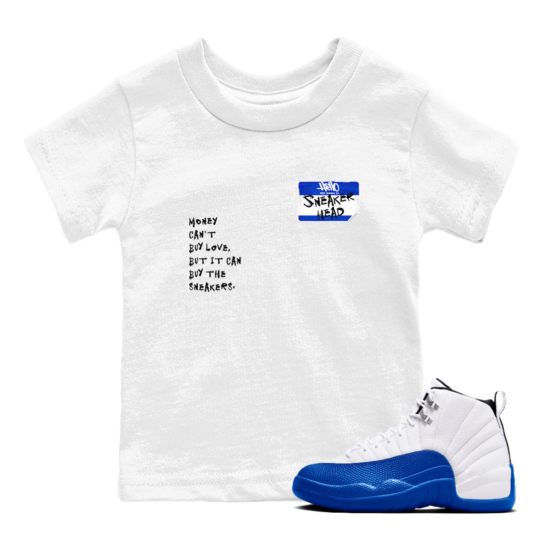 snkmatch Badge snkmatch Tees Kids - Air Jordan 12 Blueberry