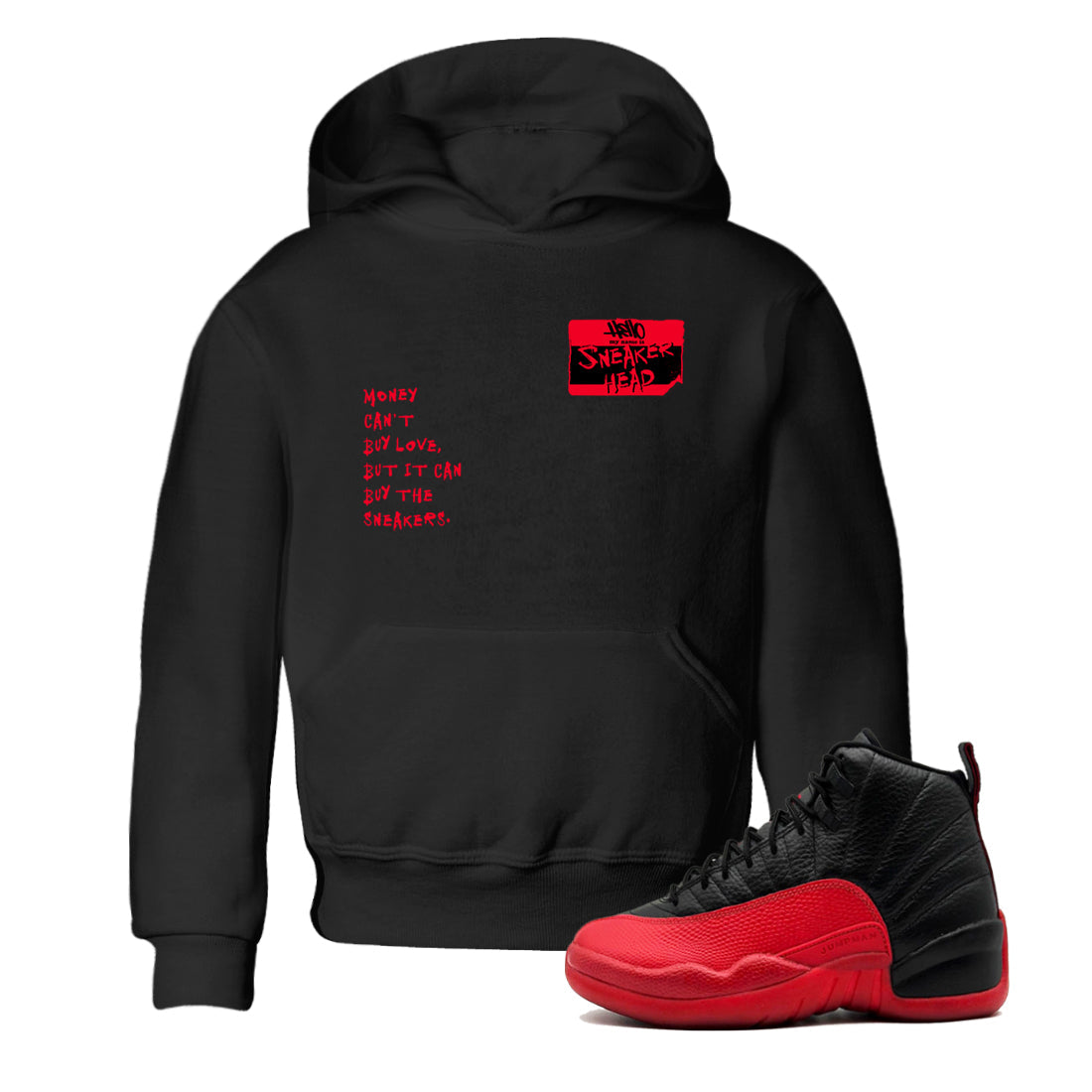 snkmatch Badge snkmatch Tees Kids - Air Jordan 12 Flu Game
