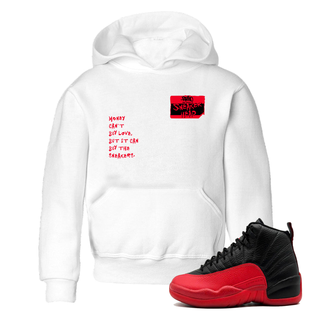 snkmatch Badge snkmatch Tees Kids - Air Jordan 12 Flu Game