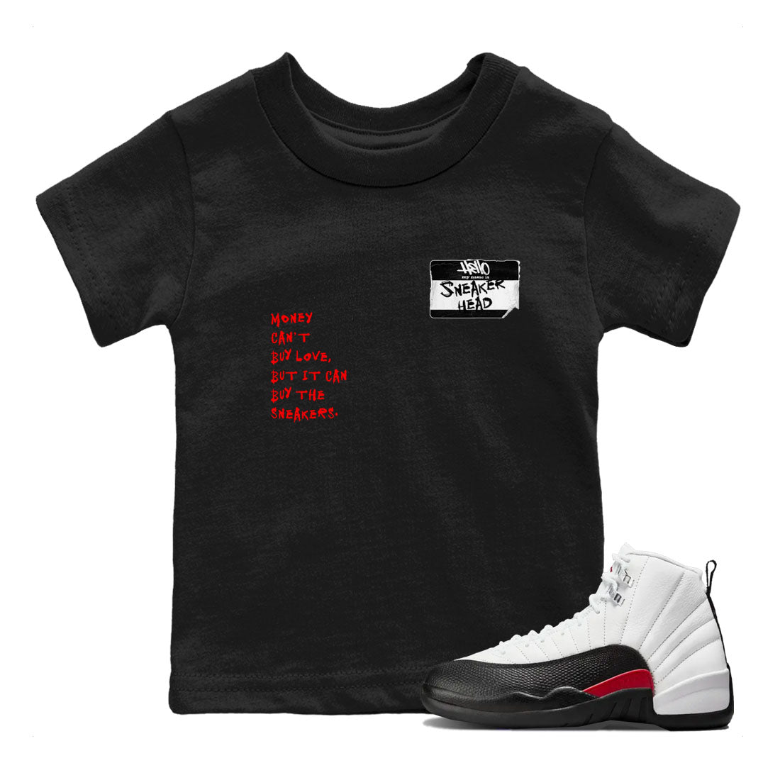 snkmatch Badge snkmatch Tees Kids - Air Jordan 12 Taxi Flip