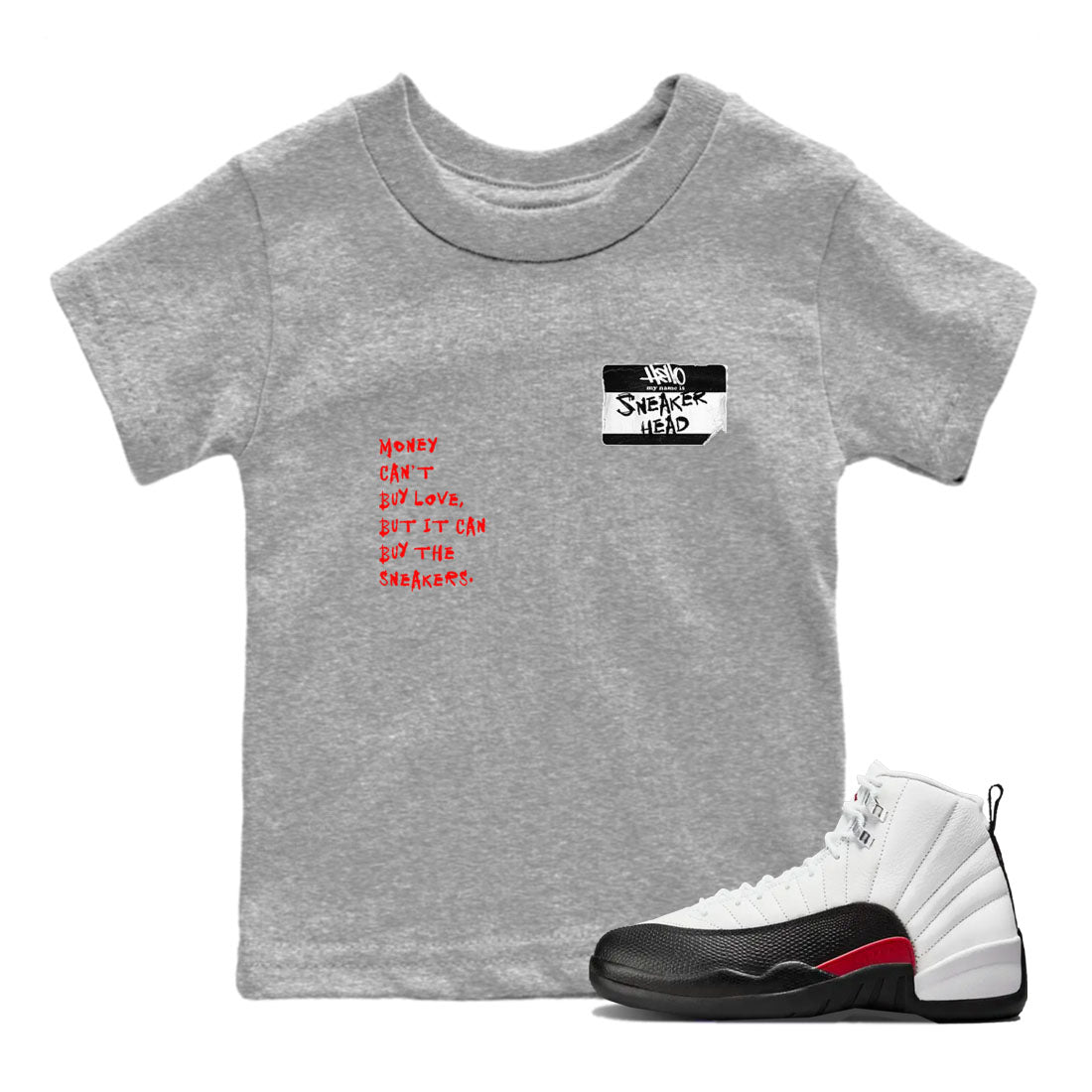 snkmatch Badge snkmatch Tees Kids - Air Jordan 12 Taxi Flip