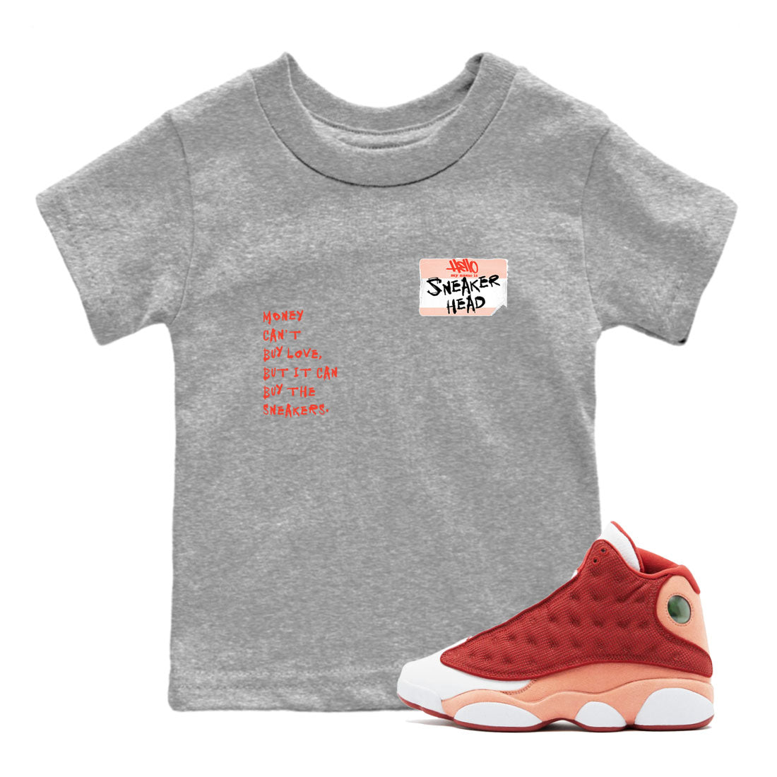 snkmatch Badge snkmatch Tees Kids - Air Jordan 13 Dune Red