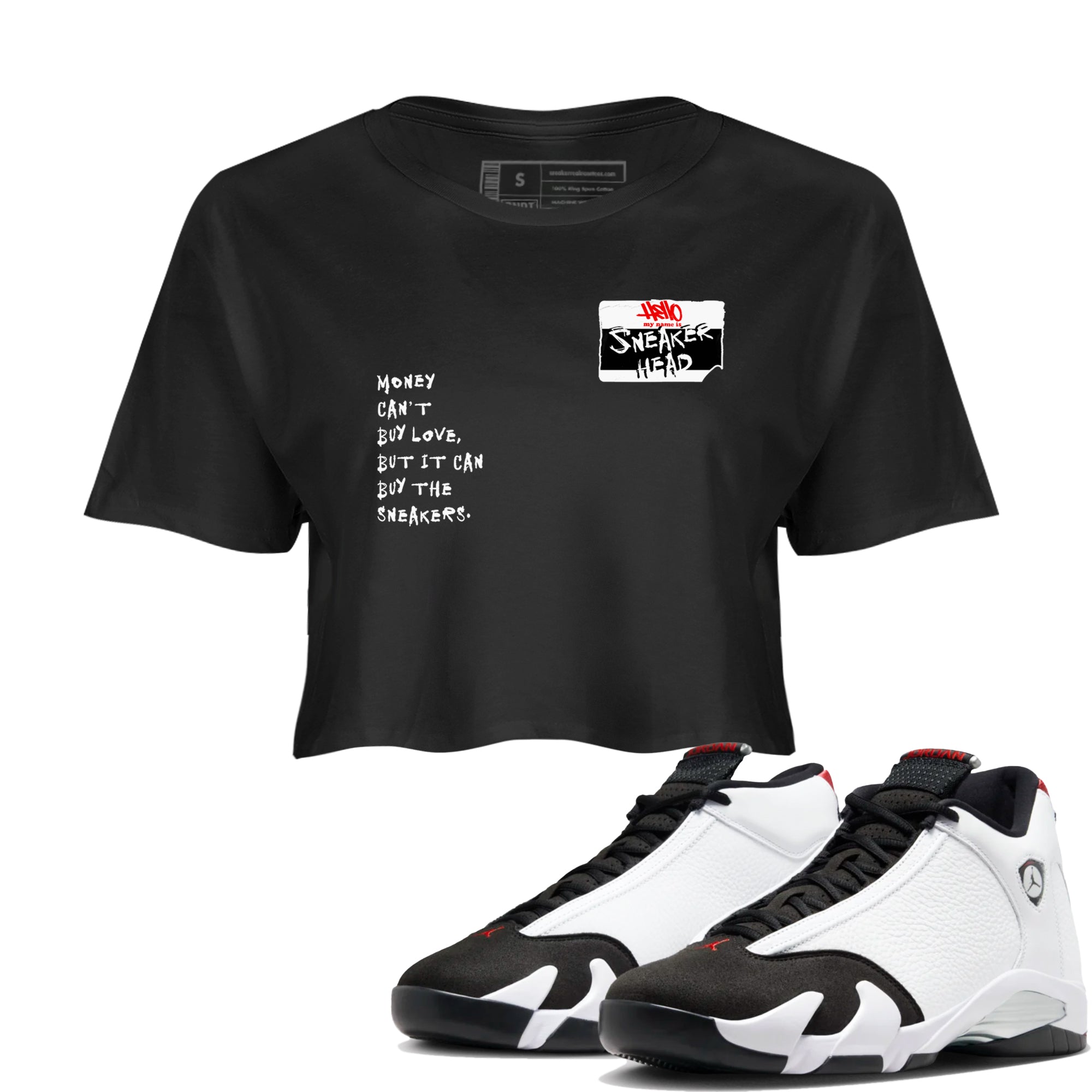 snkmatch Badge snkmatch Women's Top - Air Jordan 14 Black Toe