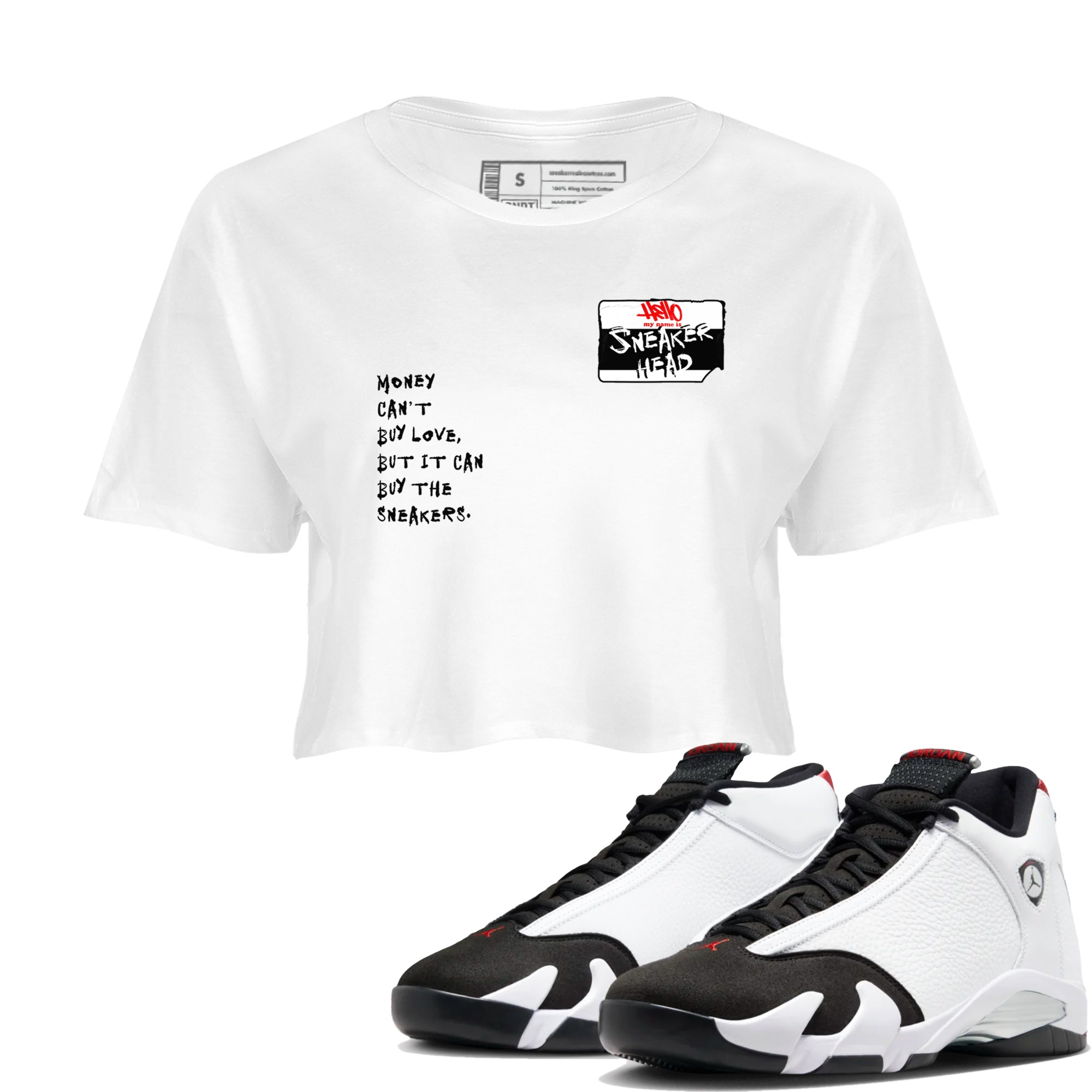 snkmatch Badge snkmatch Women's Top - Air Jordan 14 Black Toe