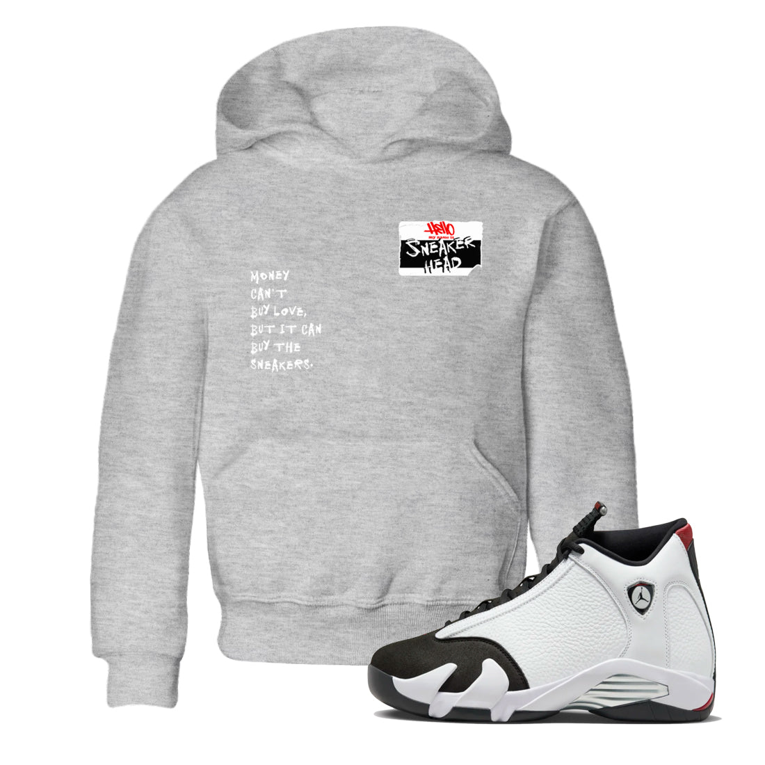 snkmatch Badge snkmatch Tees Kids - Air Jordan 14 Black Toe