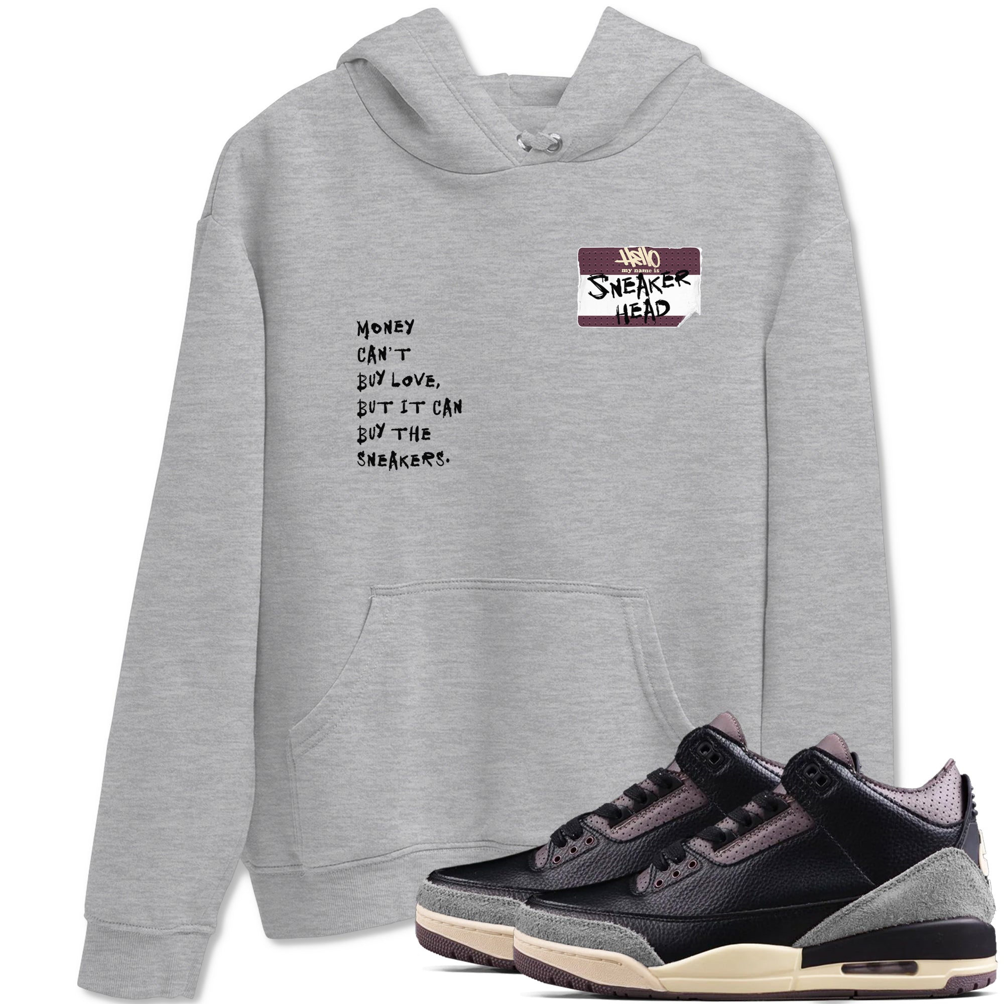 snkmatch Badge snkmatch Tees - Air Jordan 3 A Ma Maniere x Black