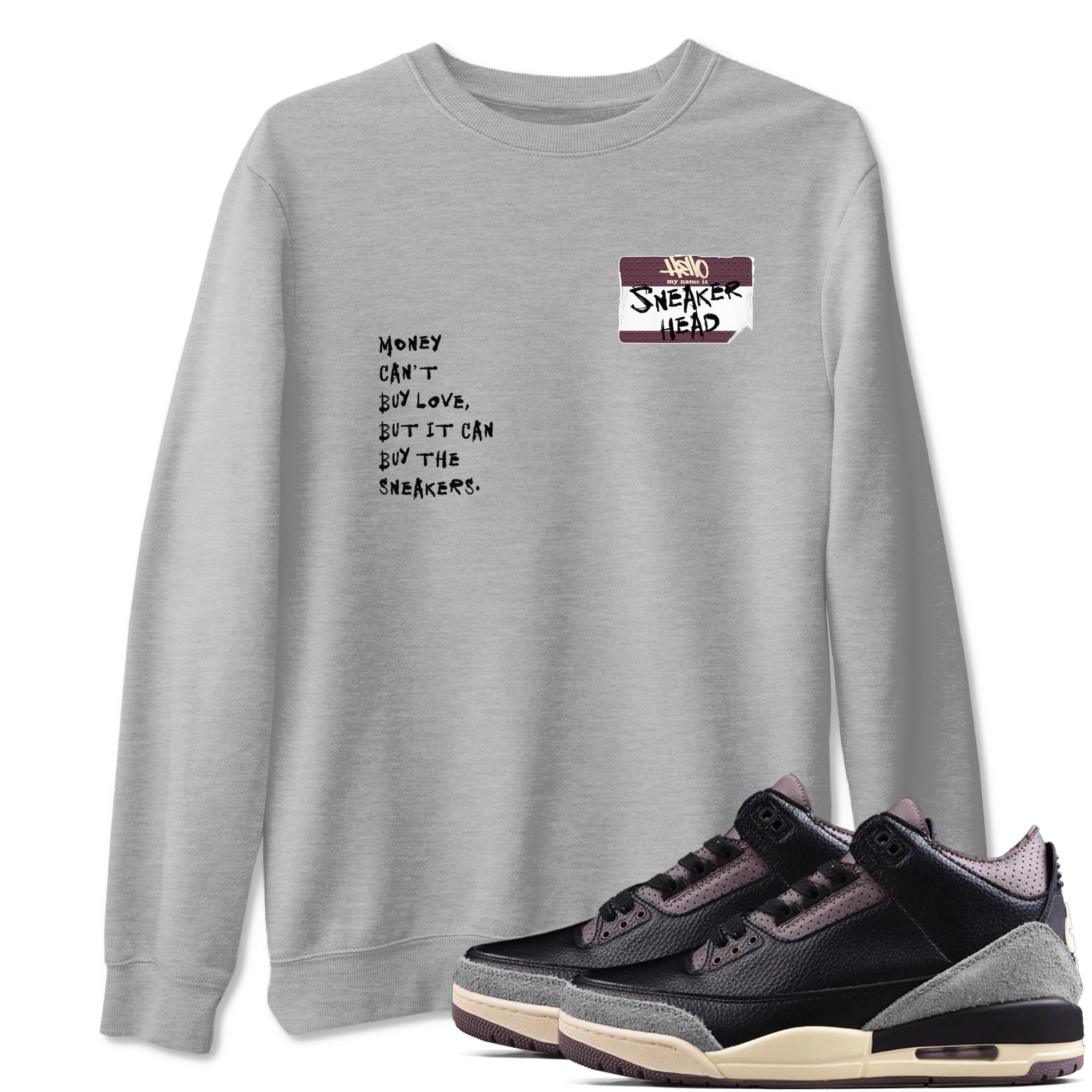 snkmatch Badge snkmatch Tees - Air Jordan 3 A Ma Maniere x Black