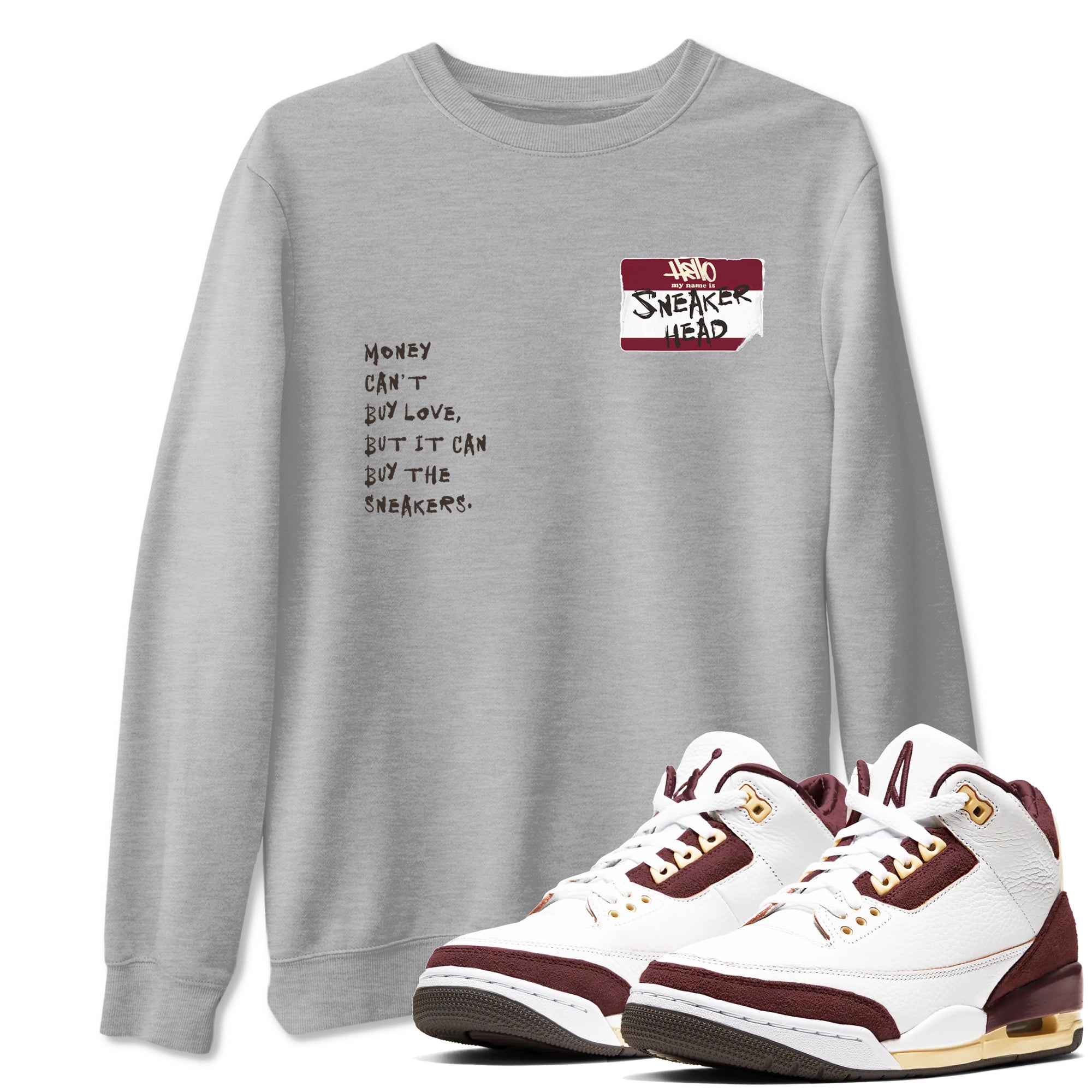 snkmatch Badge snkmatch Tees - Air Jordan 3 A Ma Maniere x Burgundy Crush