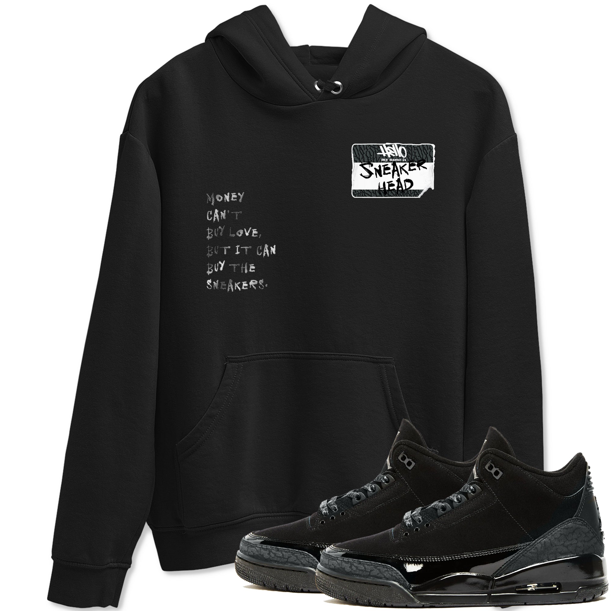 snkmatch Badge snkmatch Tees - Air Jordan 3 Black Cat
