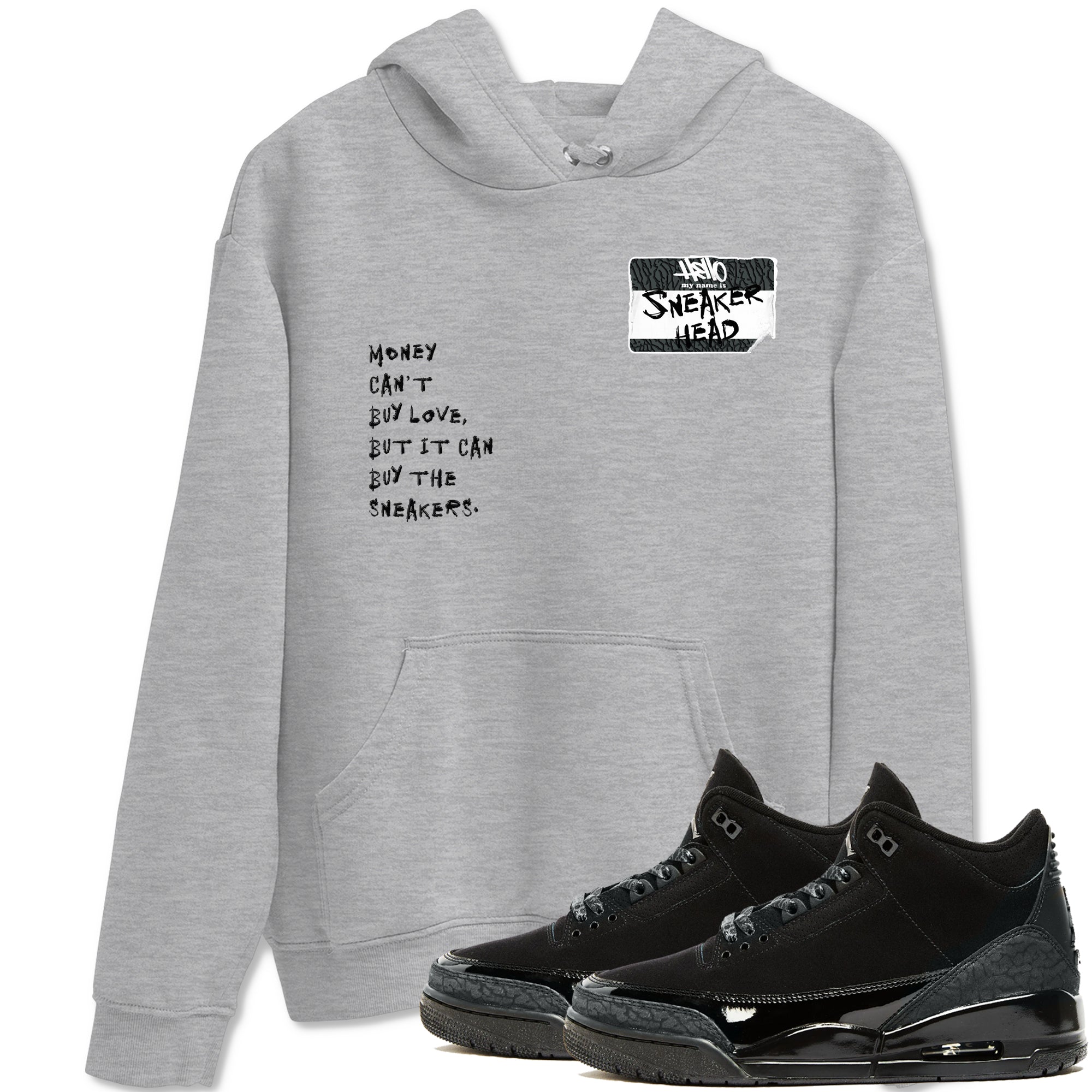 snkmatch Badge snkmatch Tees - Air Jordan 3 Black Cat