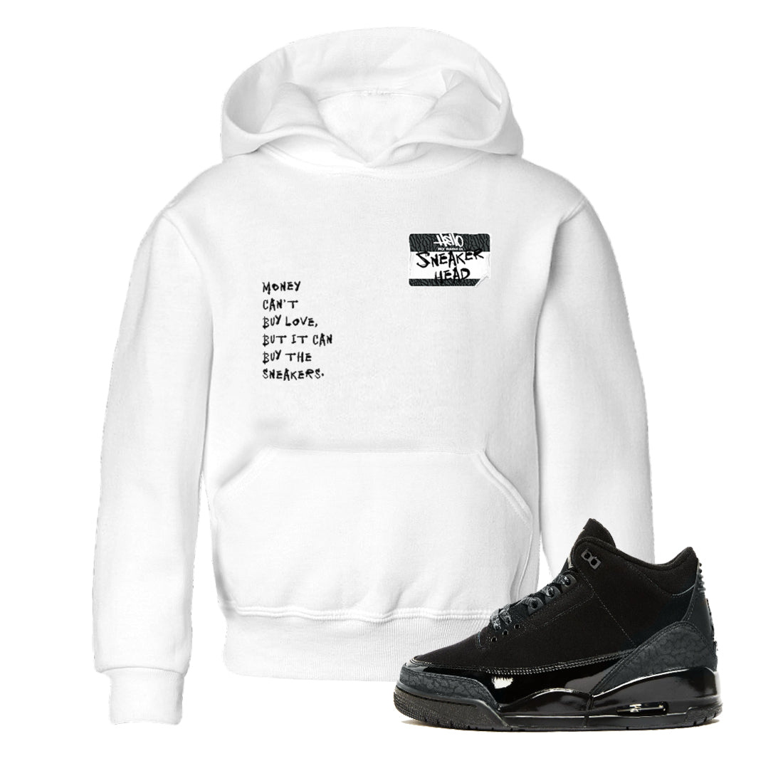 snkmatch Badge snkmatch Tees Kids - Air Jordan 3 Black Cat
