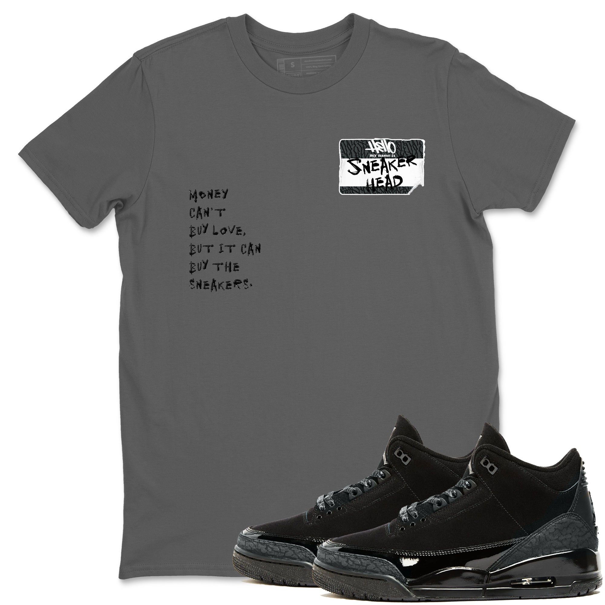 snkmatch Badge snkmatch Tees - Air Jordan 3 Black Cat