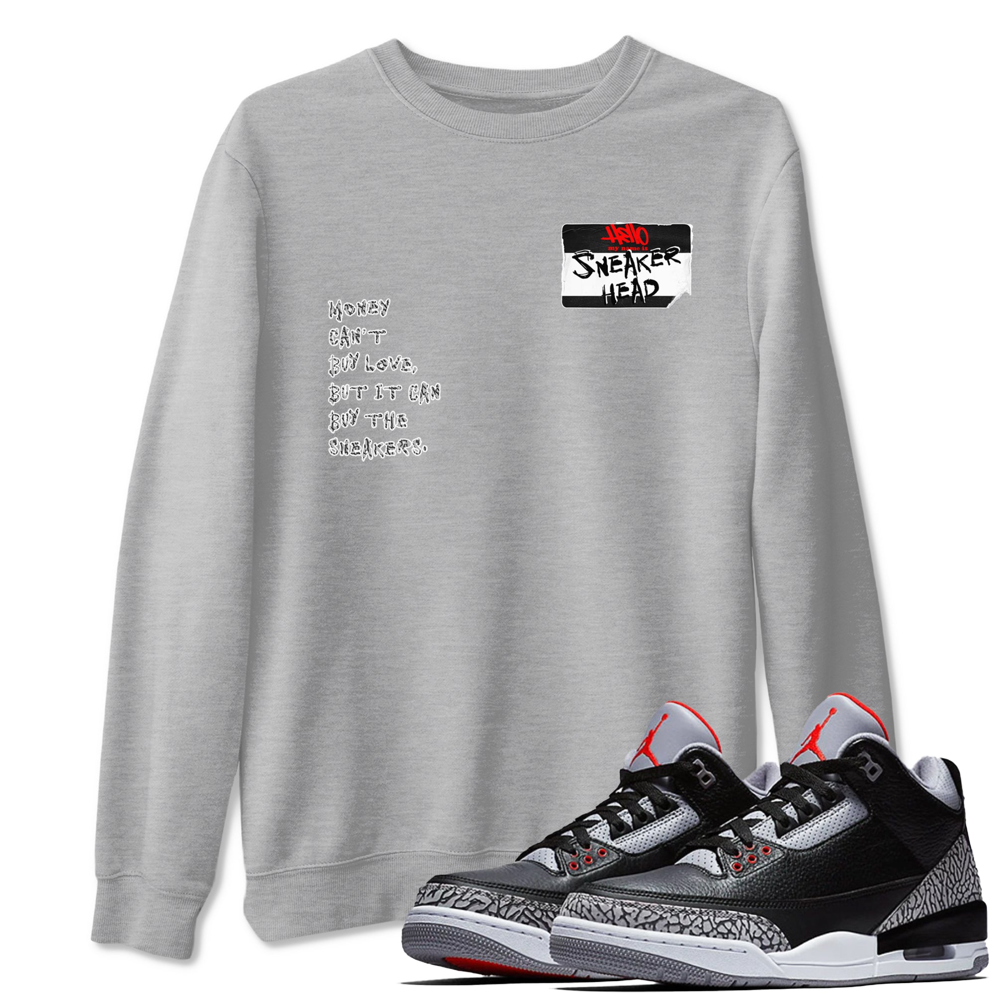 snkmatch Badge snkmatch Tees - Air Jordan 3 Black Cement