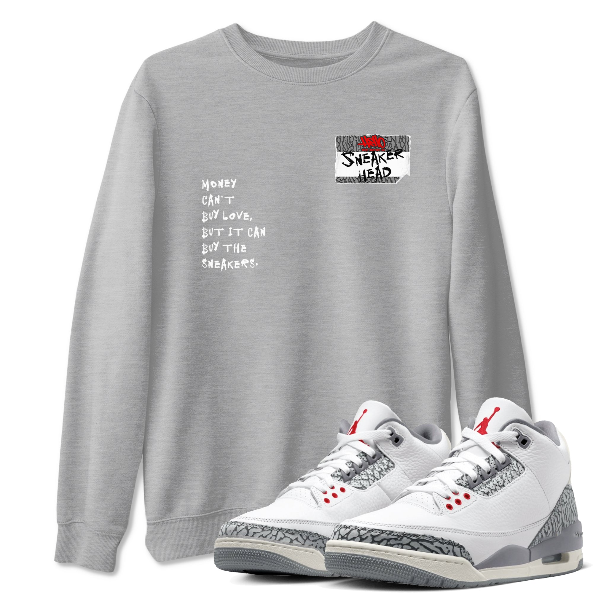 snkmatch Badge snkmatch Tees - Air Jordan 3 Cement Grey