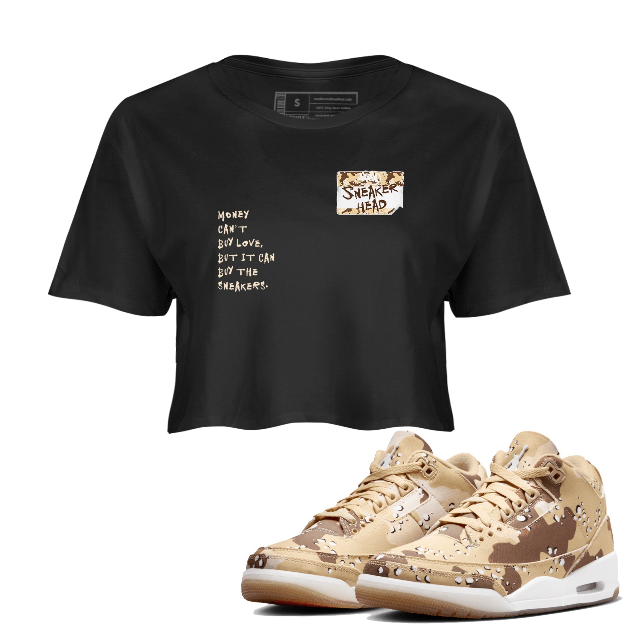 snkmatch Badge snkmatch Women's Top - Air Jordan 3 Desert Camo