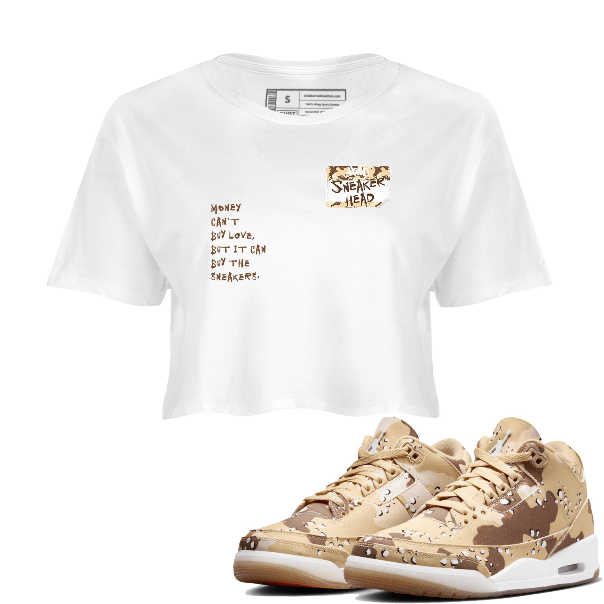snkmatch Badge snkmatch Women's Top - Air Jordan 3 Desert Camo