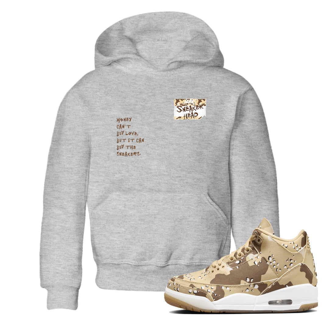 snkmatch Badge snkmatch Tees Kids - Air Jordan 3 Desert Camo