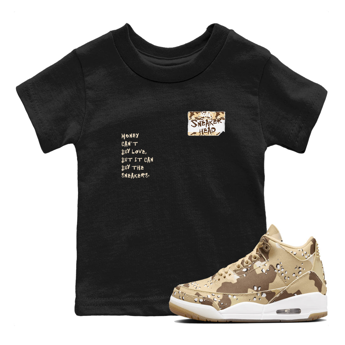snkmatch Badge snkmatch Tees Kids - Air Jordan 3 Desert Camo