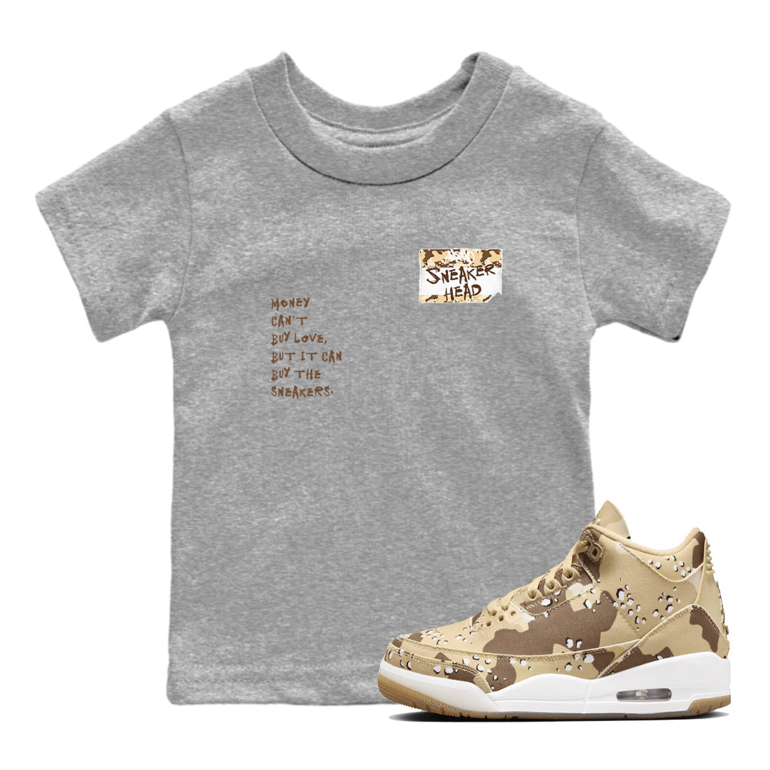 snkmatch Badge snkmatch Tees Kids - Air Jordan 3 Desert Camo