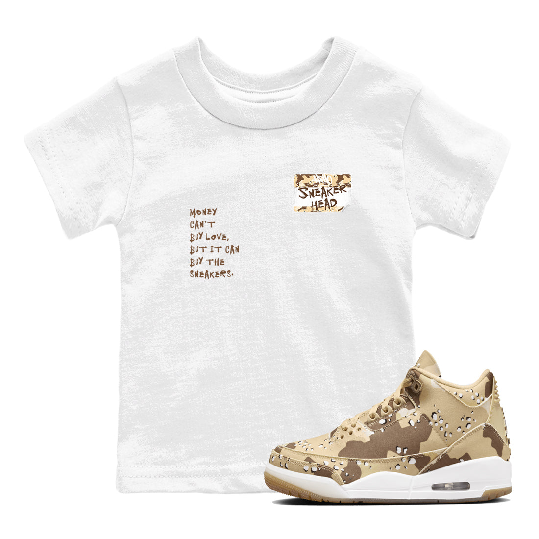 snkmatch Badge snkmatch Tees Kids - Air Jordan 3 Desert Camo