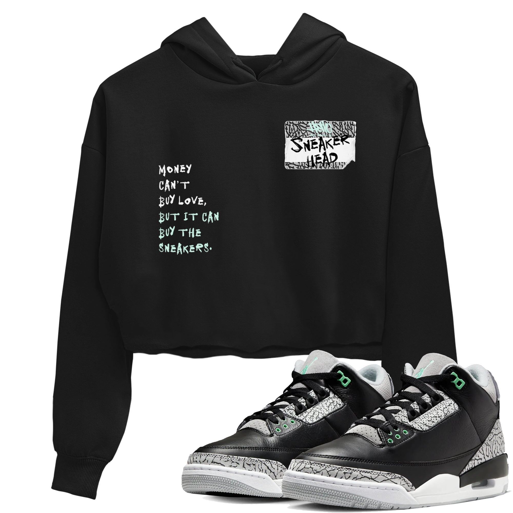 snkmatch Badge snkmatch Women's Top - Air Jordan 3 Green Glow