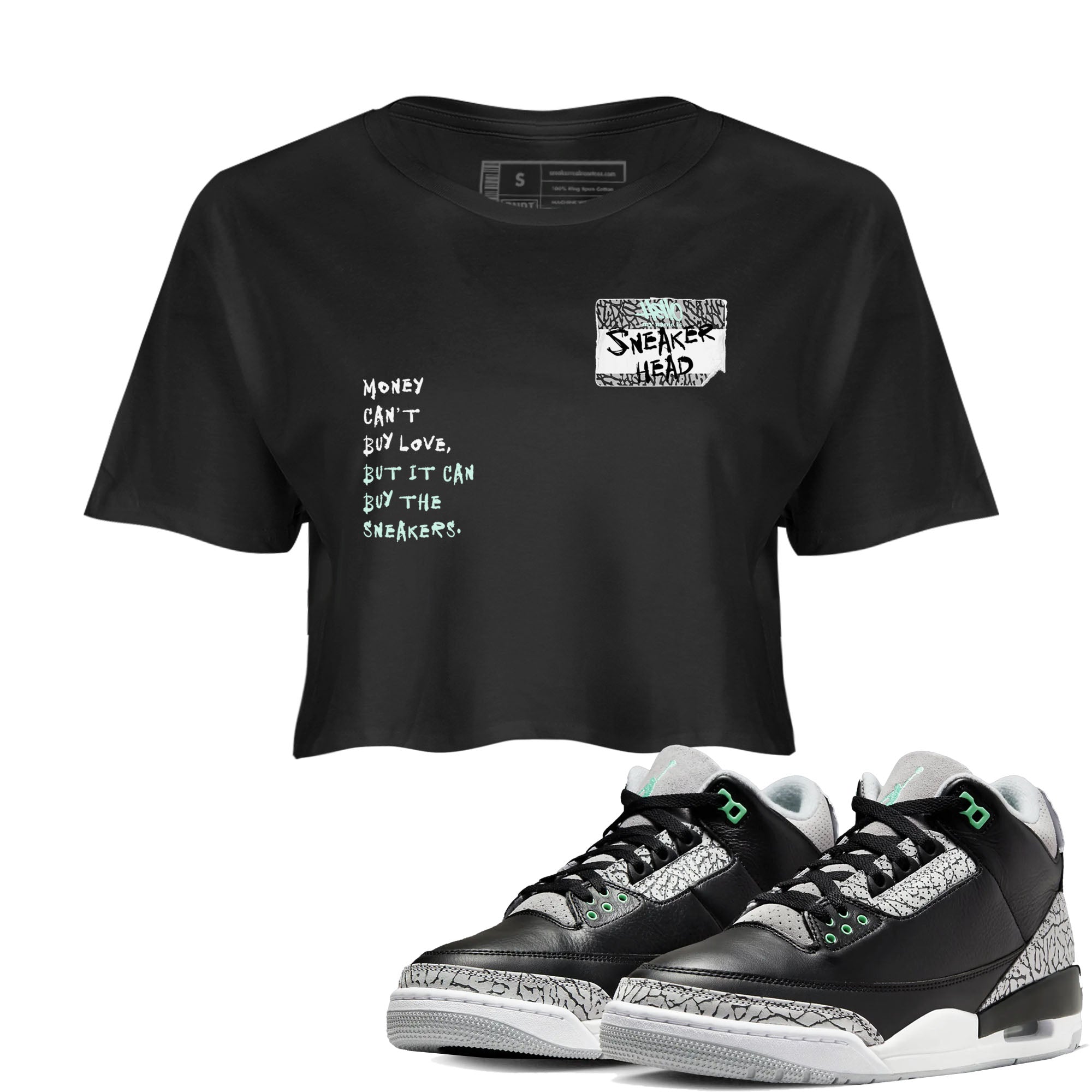 snkmatch Badge snkmatch Women's Top - Air Jordan 3 Green Glow