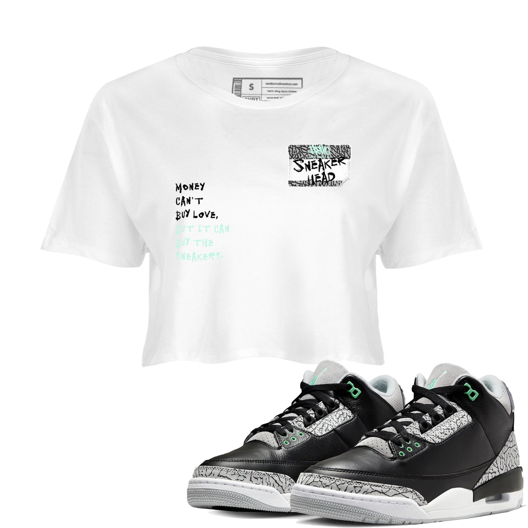snkmatch Badge snkmatch Women's Top - Air Jordan 3 Green Glow