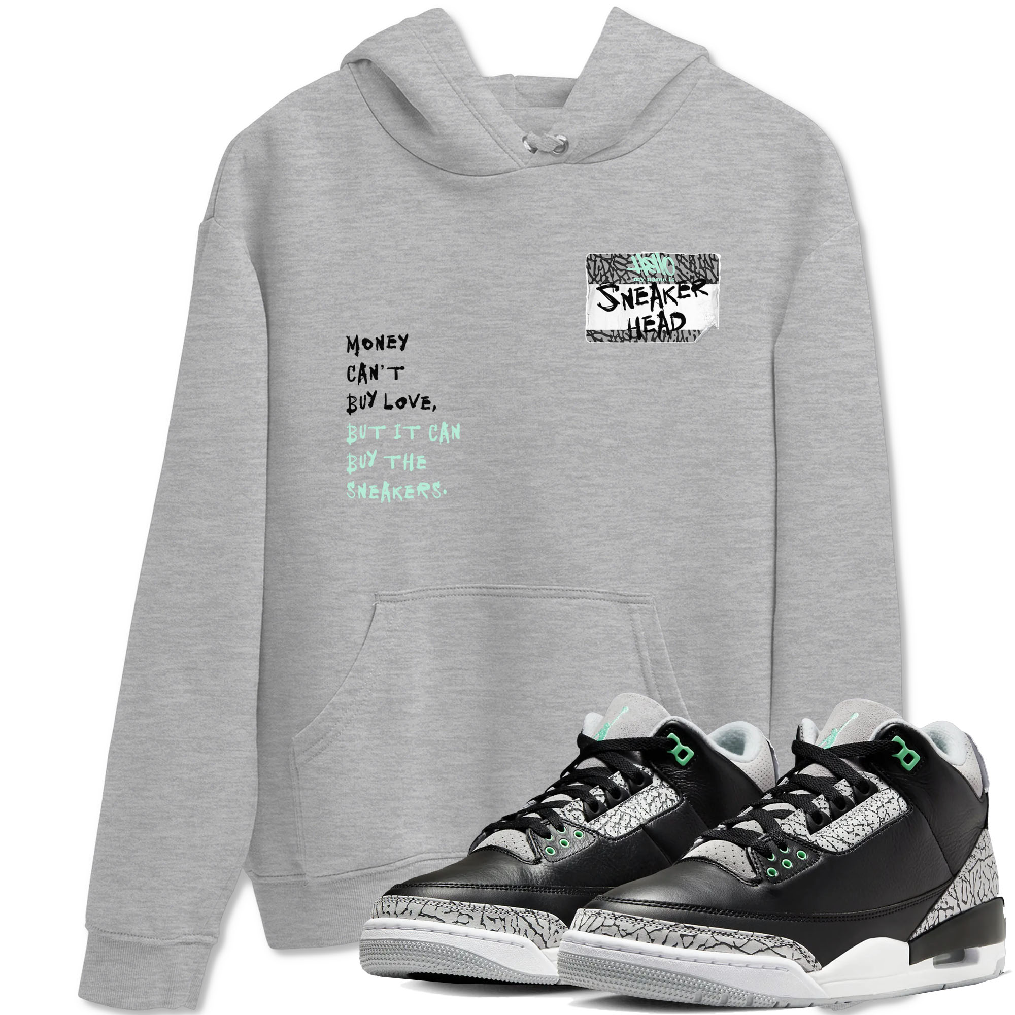 snkmatch Badge snkmatch Tees - Air Jordan 3 Green Glow