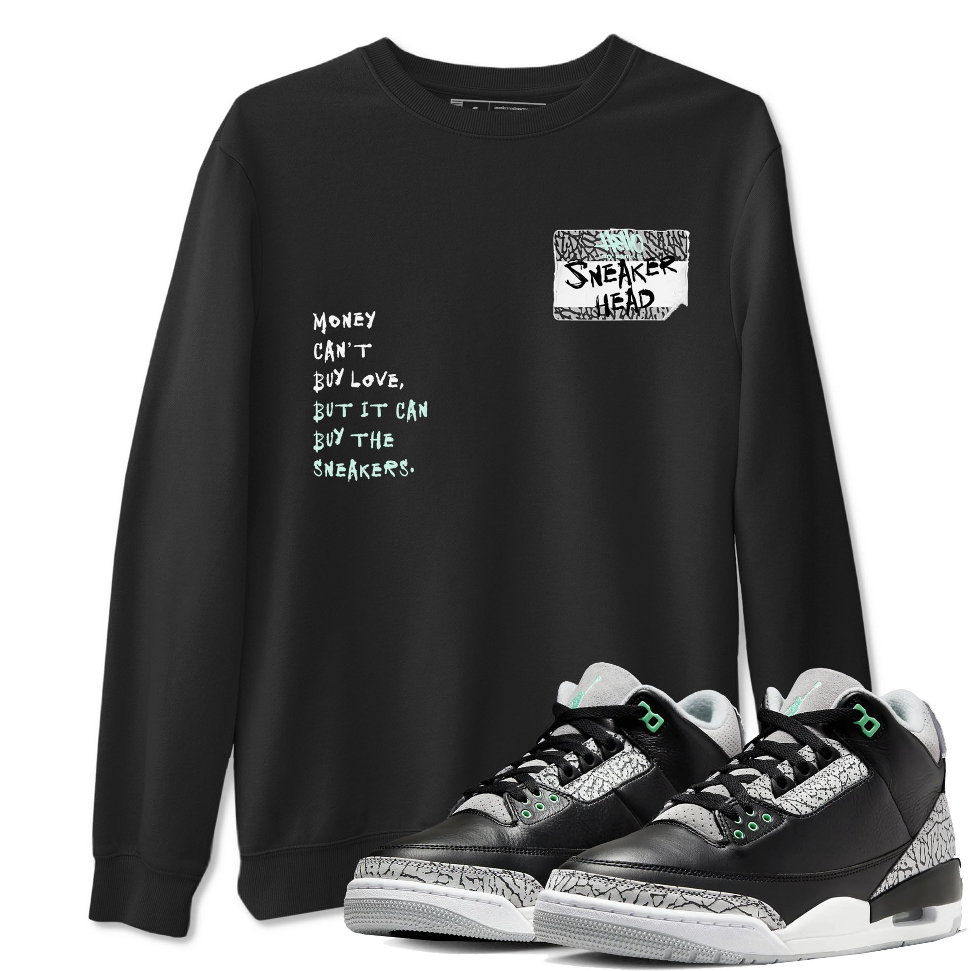 snkmatch Badge snkmatch Tees - Air Jordan 3 Green Glow